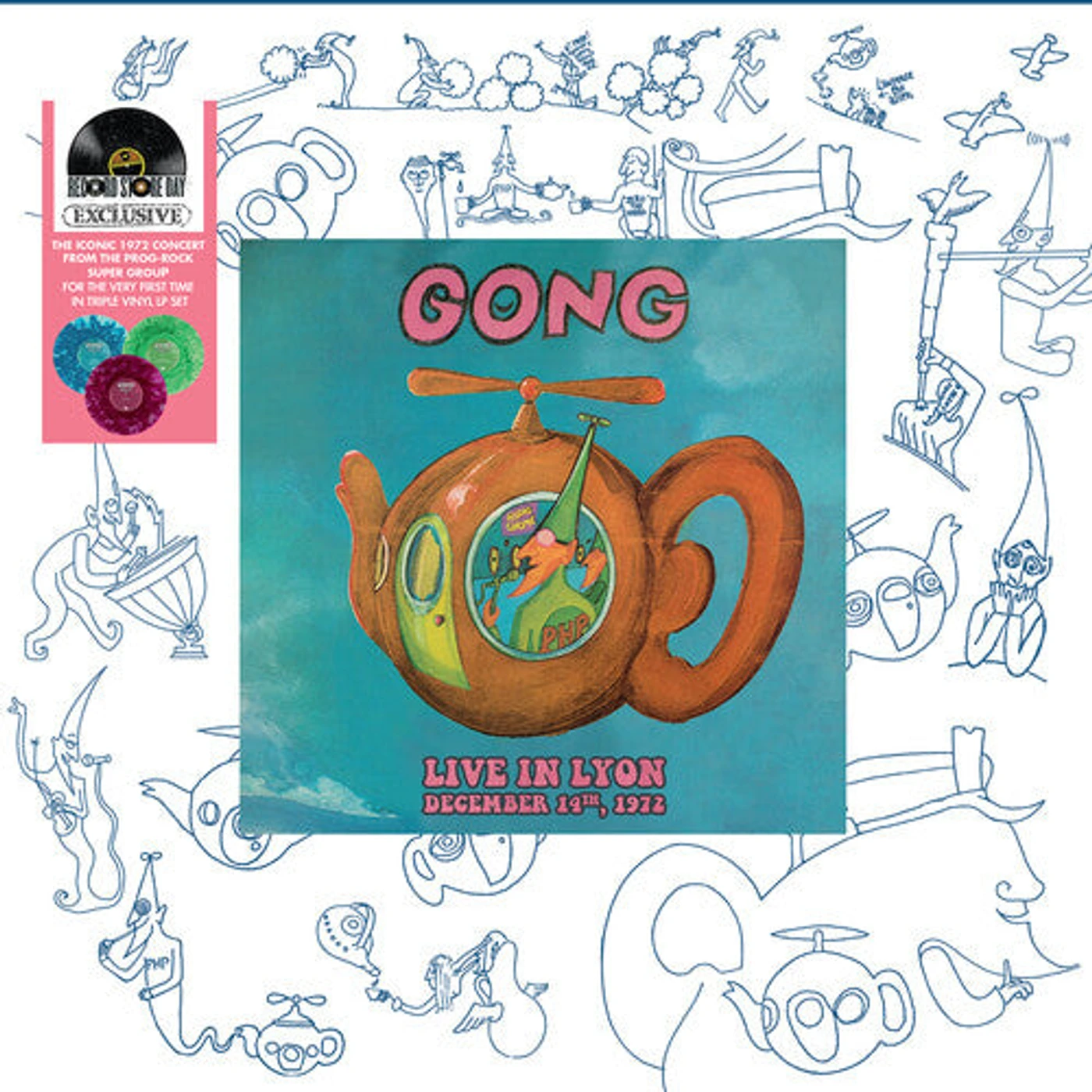 Gong LP Vinyl - Live In Lyon December 14 1972