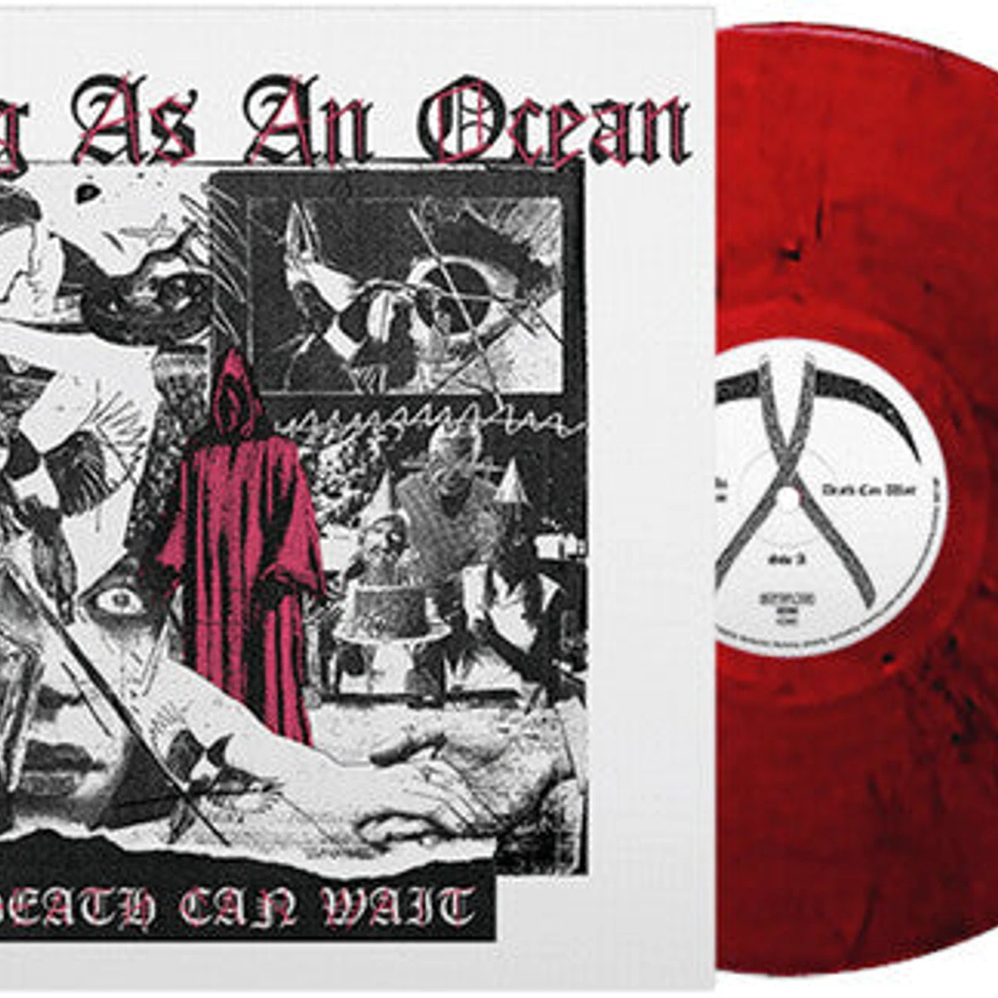 Being As An Ocean LP Vinyl - Death Can Wait - Red/Black Marble (Blk) (Coloured Vinyl)