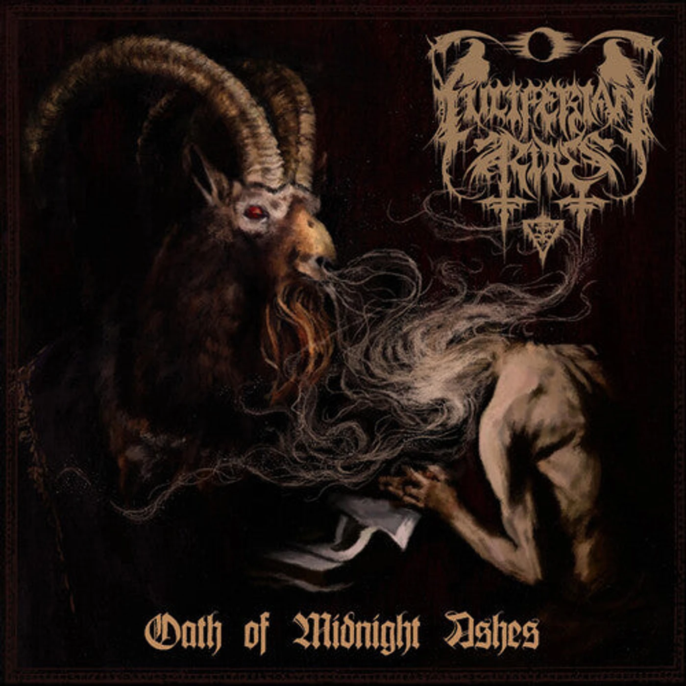 Luciferian Rites LP - Oath Of Midnight Ashes (Clear Altar Blood Red Vinyl)