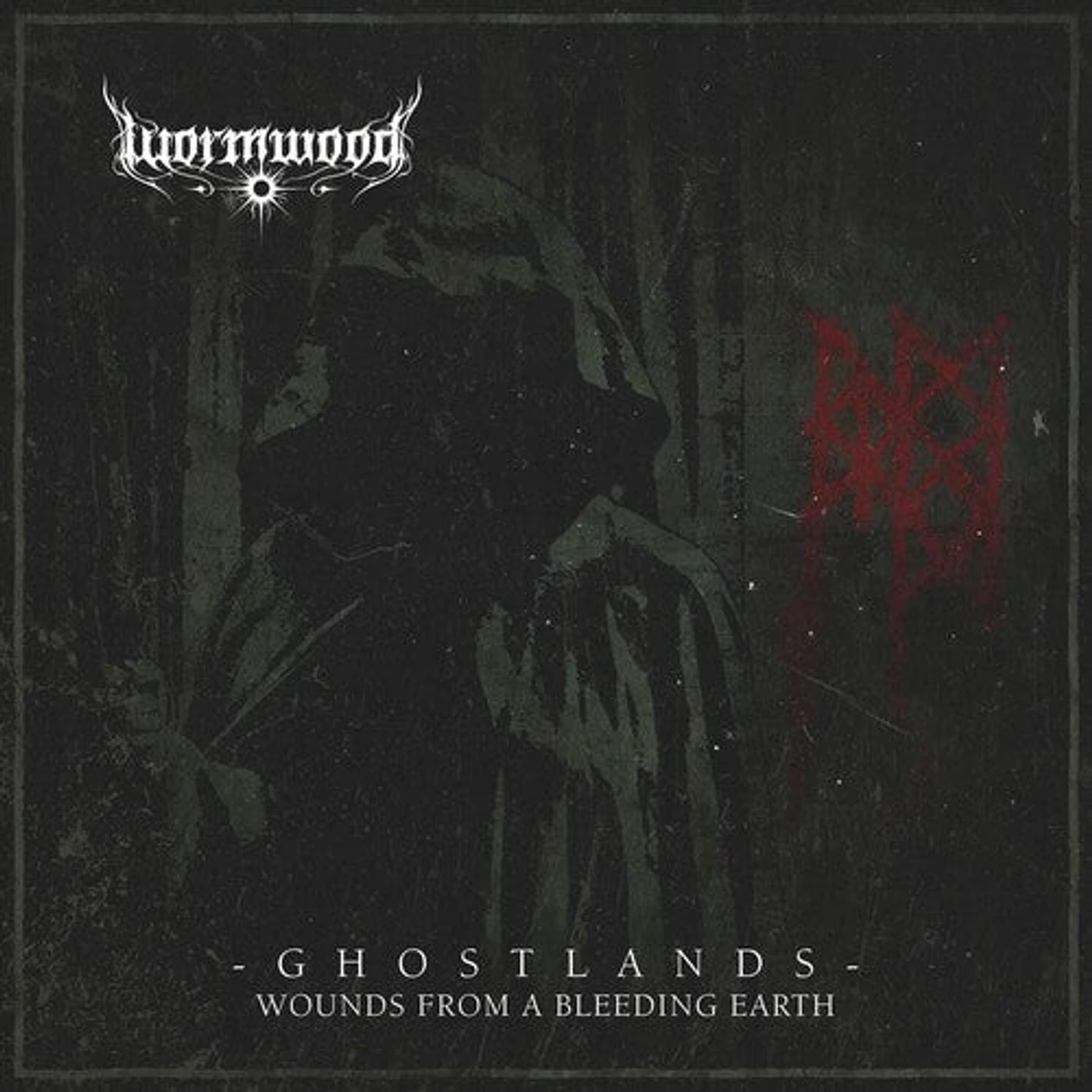 Wormwood LP Vinyl - Ghostlands - Wounds From A Bleeding Earth (Blk)