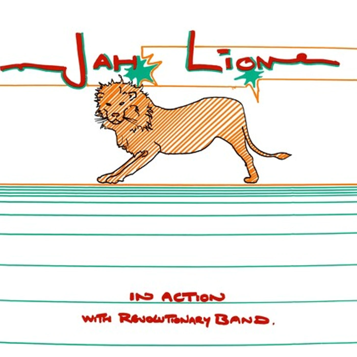 Jah Lion LP Vinyl - In Action With The Revolutionary Band