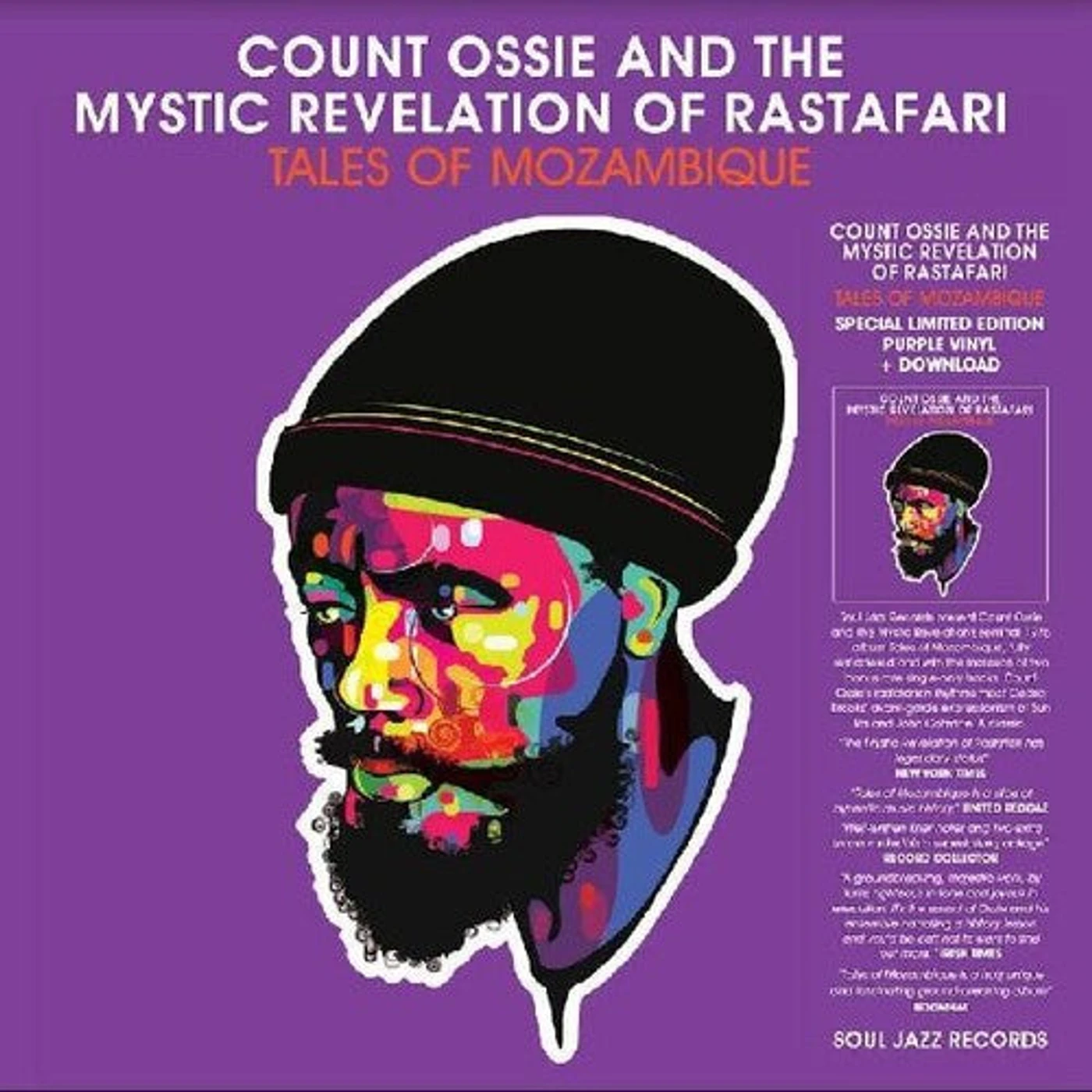 Count Ossie & The Mystic Revelation Of Rastafari LP Vinyl - Tales Of Mozambique (Coloured Vinyl) (Purp) (Phot) (Dlcd)