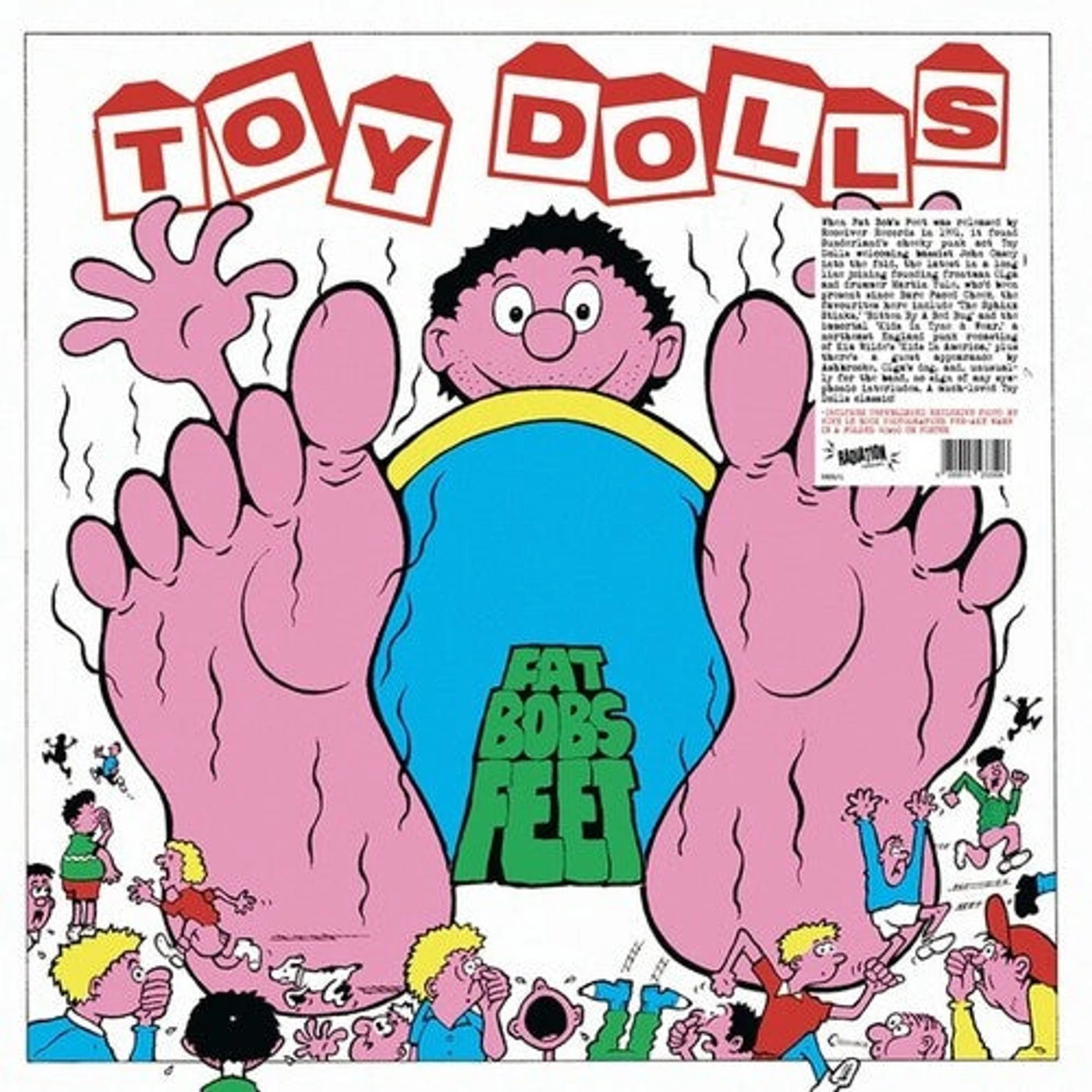 The Toy Dolls LP Vinyl - Fat Bobs Feet (Blue) (Coloured Vinyl)
