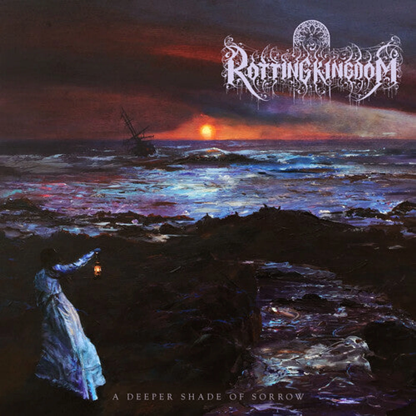 Rotting Kingdom LP Vinyl - Deeper Shade Of Sorrow (Coloured Vinyl) (Pnk) (Purp)