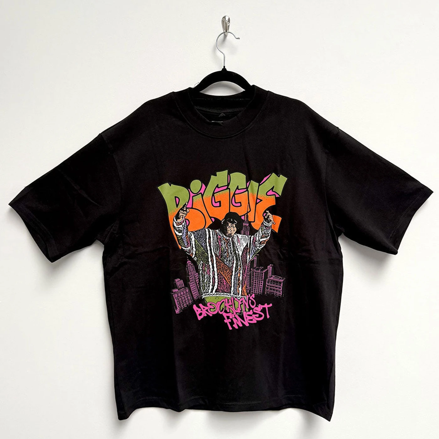 Biggie Smalls T Shirt - Cartoon Graffiti Oversized