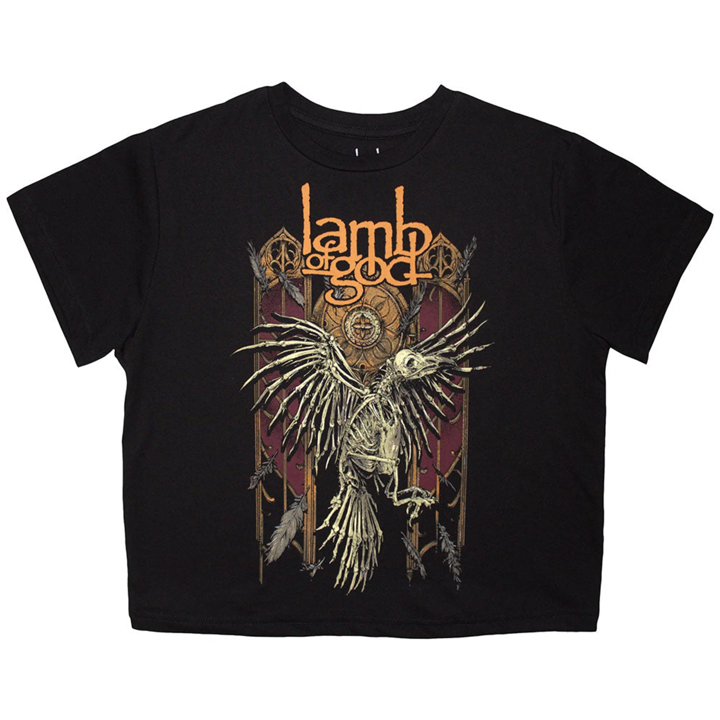 Lamb Of God Women's Crop Top - Crow