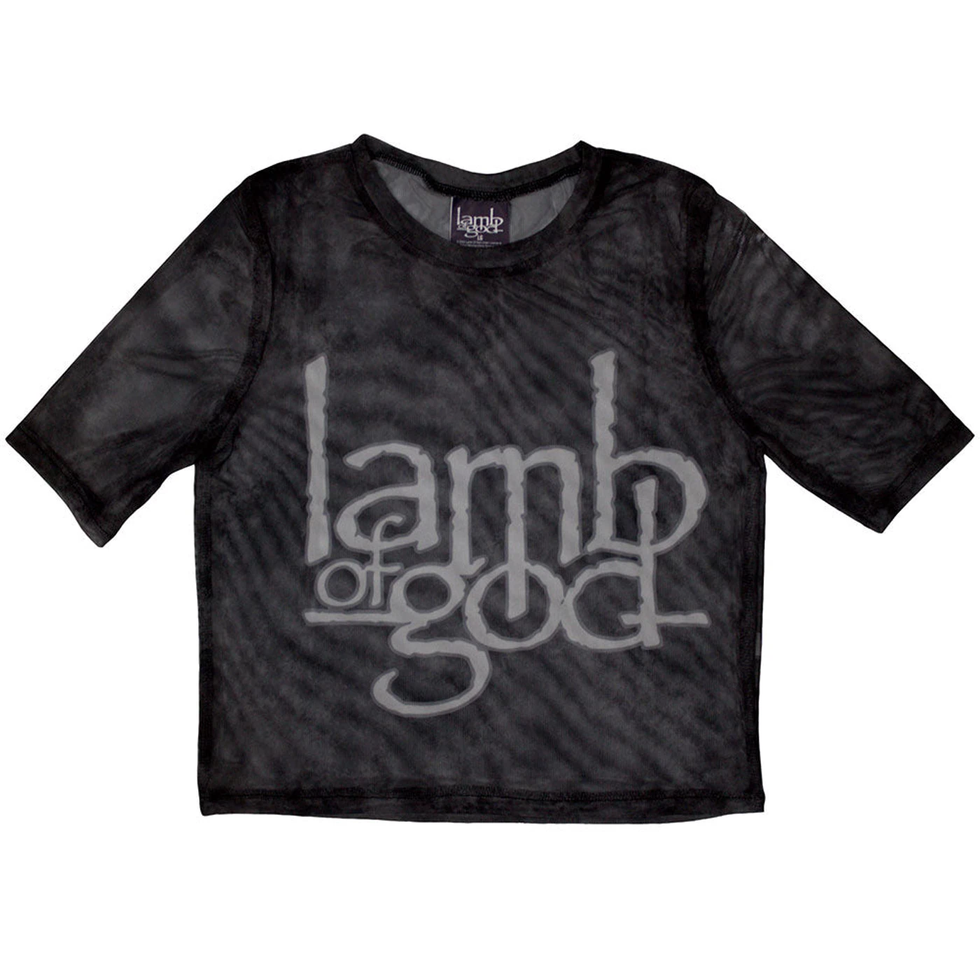 Lamb Of God Women's Short Sleeve Crop Top - Logo