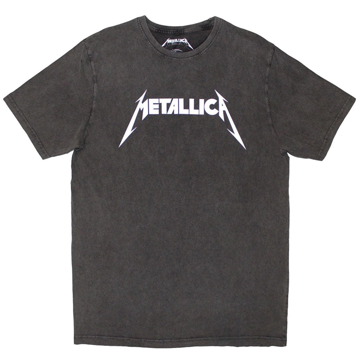 Metallica T Shirt - Logo Stone Wash