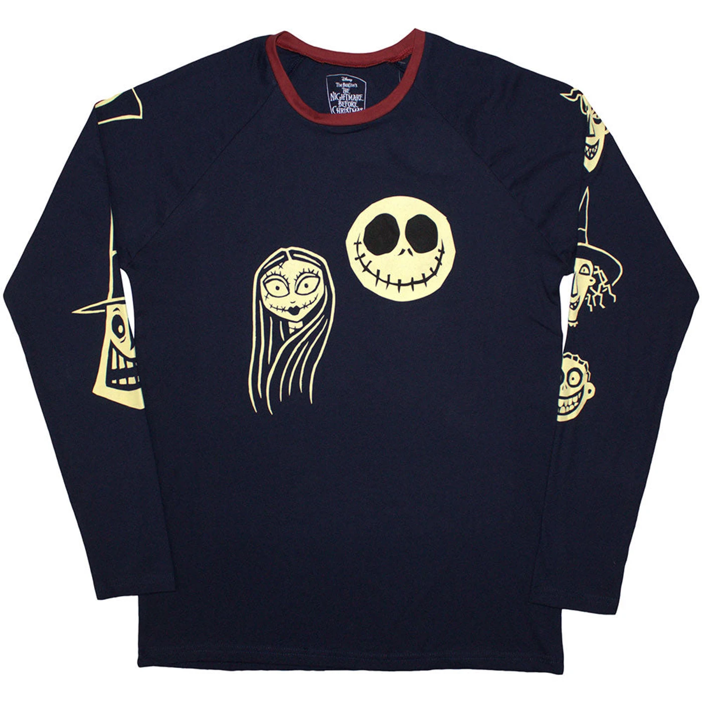 Disney Long Sleeve T Shirt - Faces Aop