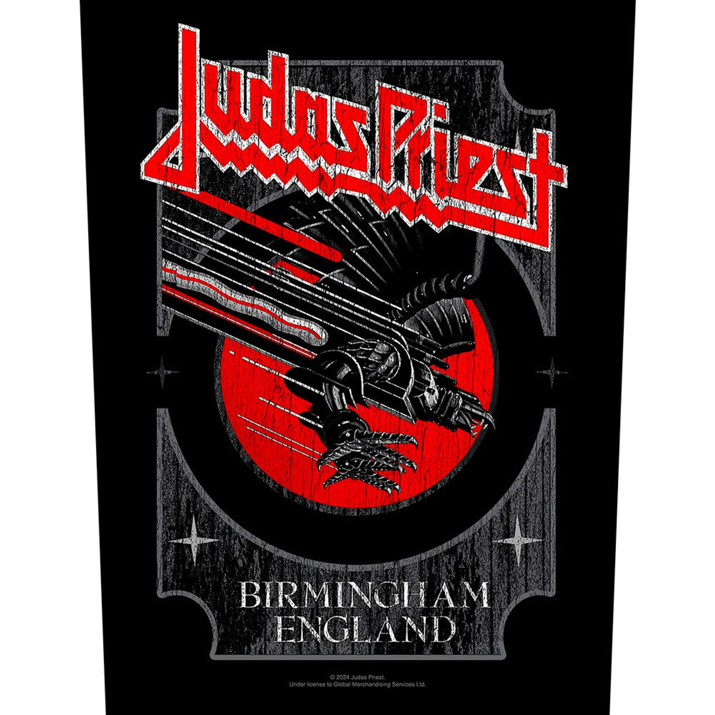 Judas Priest Patches-Woven Sew On - Coffins