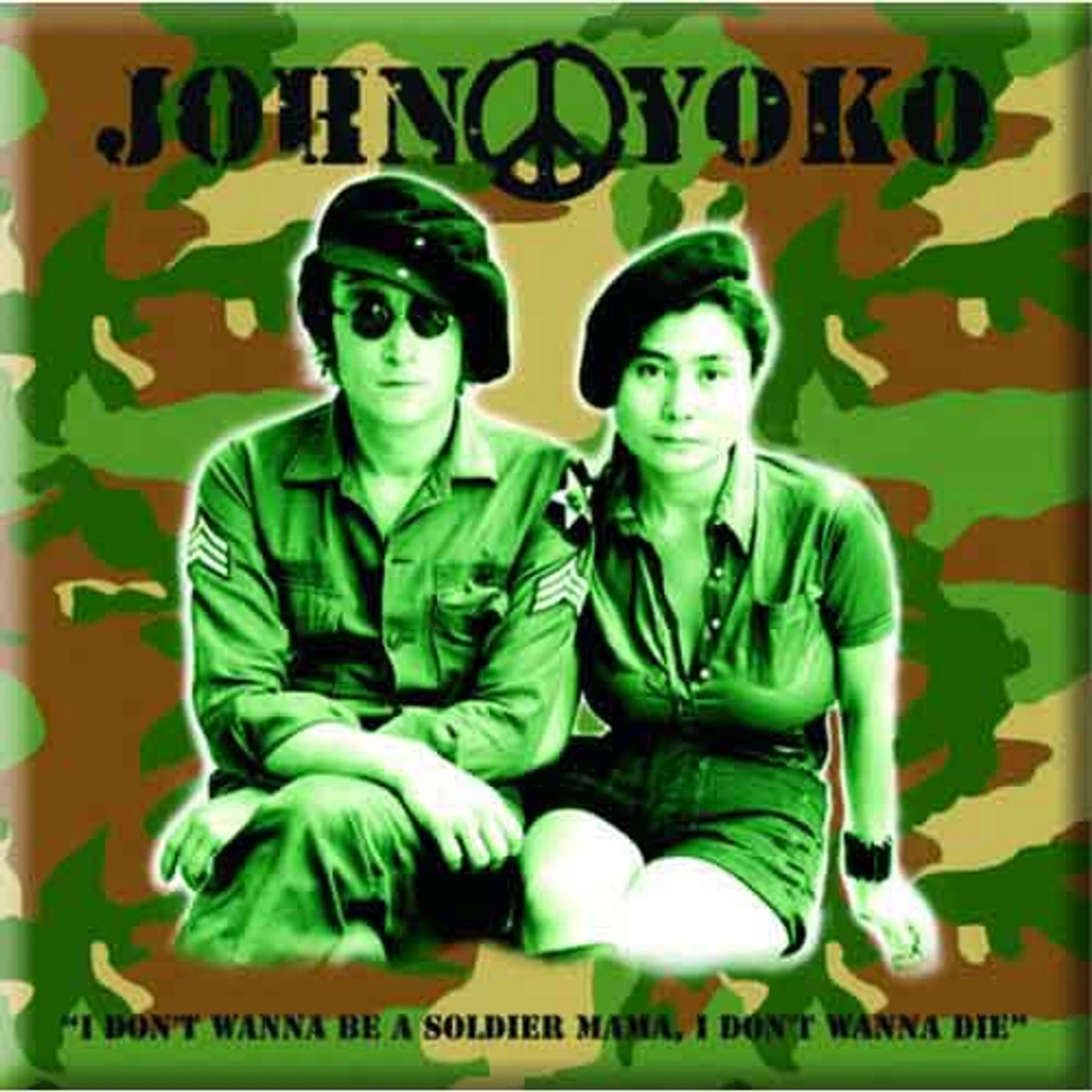 John Lennon Fridge Magnets - Back In Black