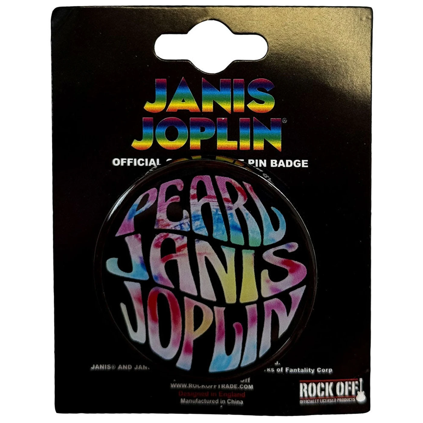 Janis Joplin Pin Badge - Cant Buy Me Love/You Cant Do That (French)