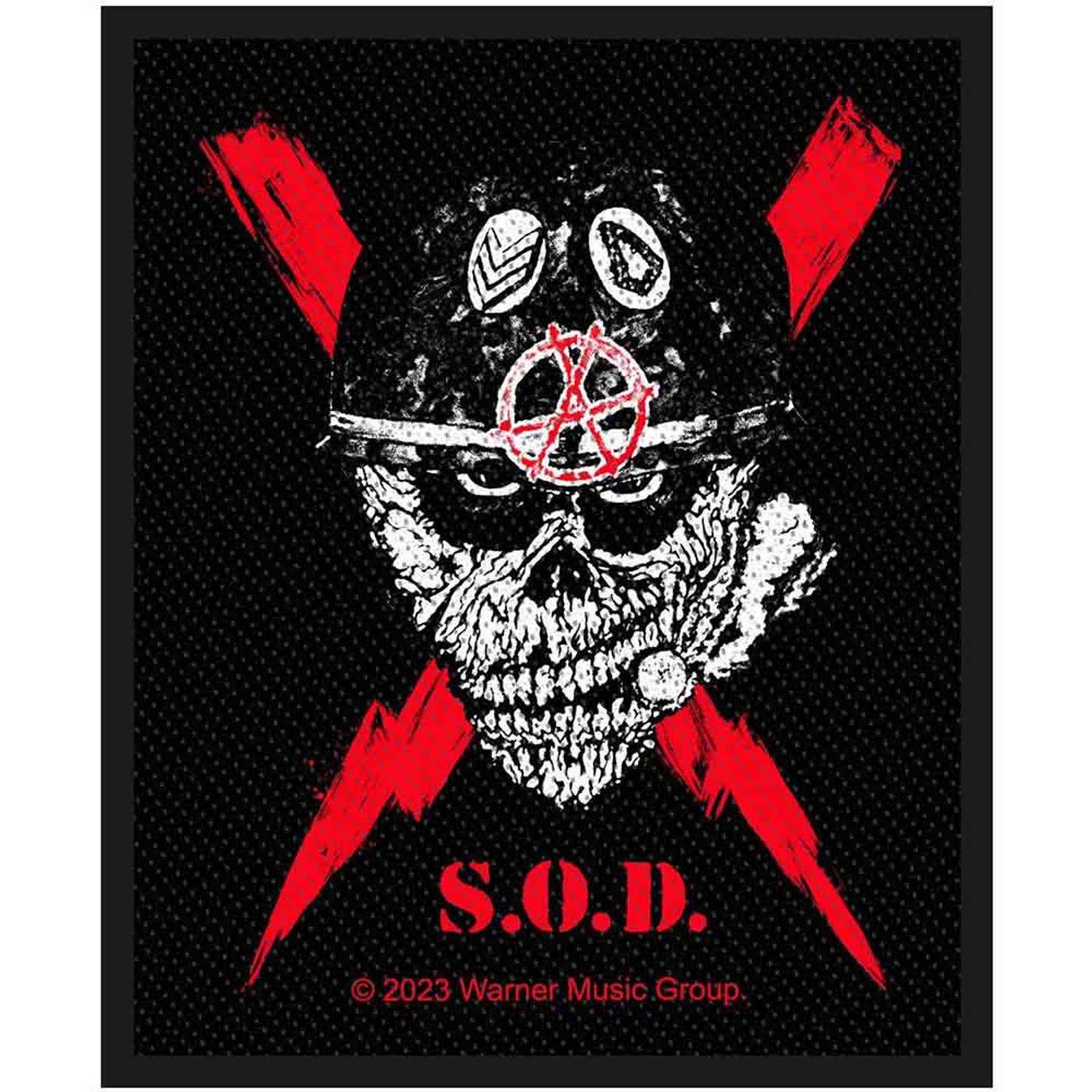 Stormtroopers Of Death Patches-Woven Sew On - Skull