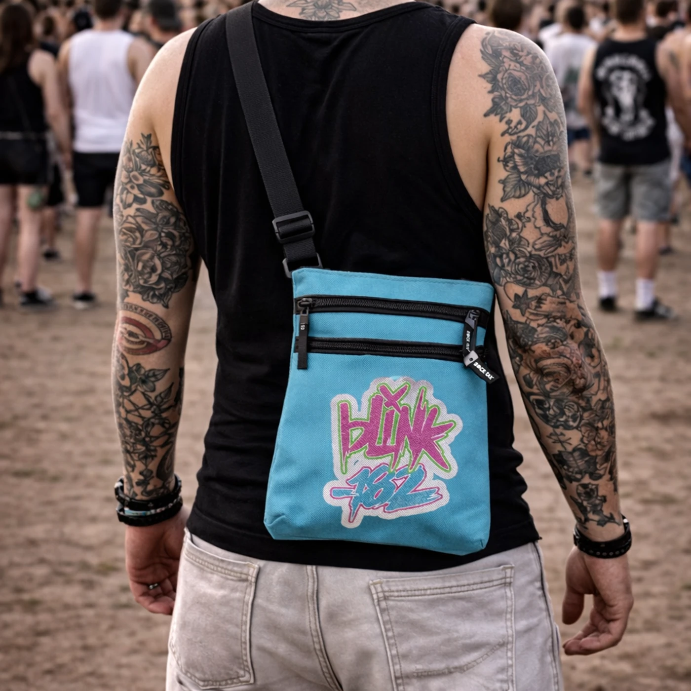 Rocksax blink-182 Body Bag - Logo Blue