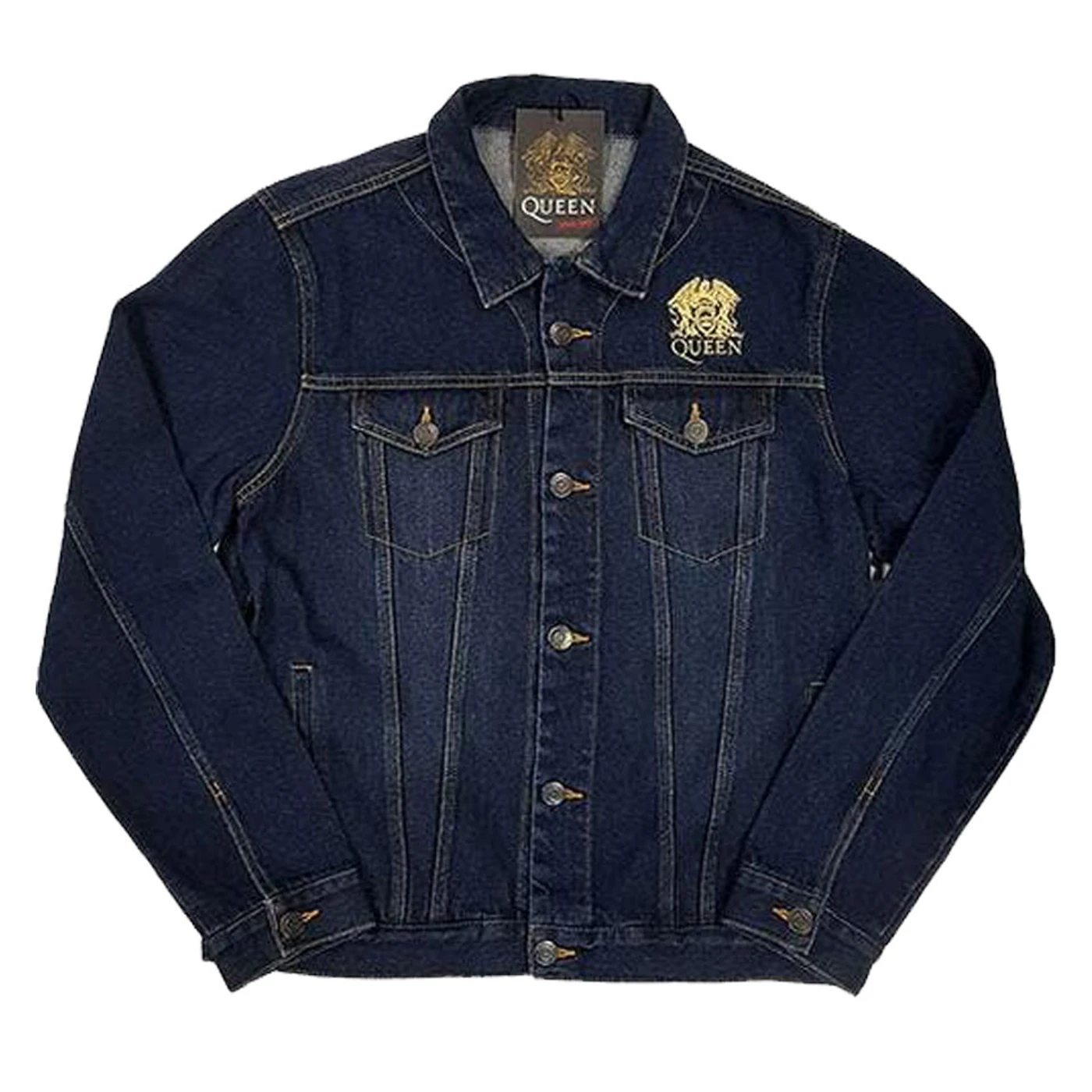 Queen Denim Jacket - Classic Crest (With Back Print)