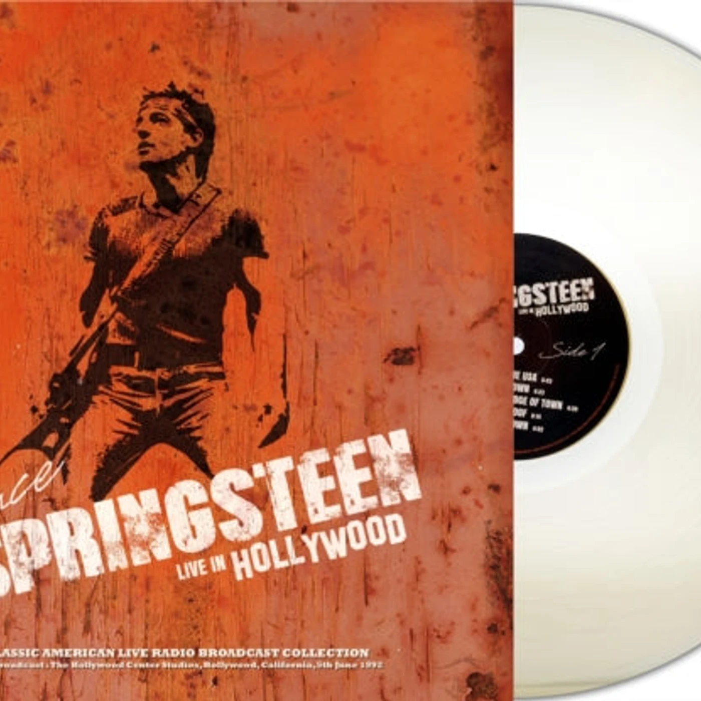 Bruce Springsteen LP Vinyl Record - WNEW FM Broadcast The Hollywood Center Studios Hollywood Ca 5th June 19 92 (Natural Clear Vinyl)