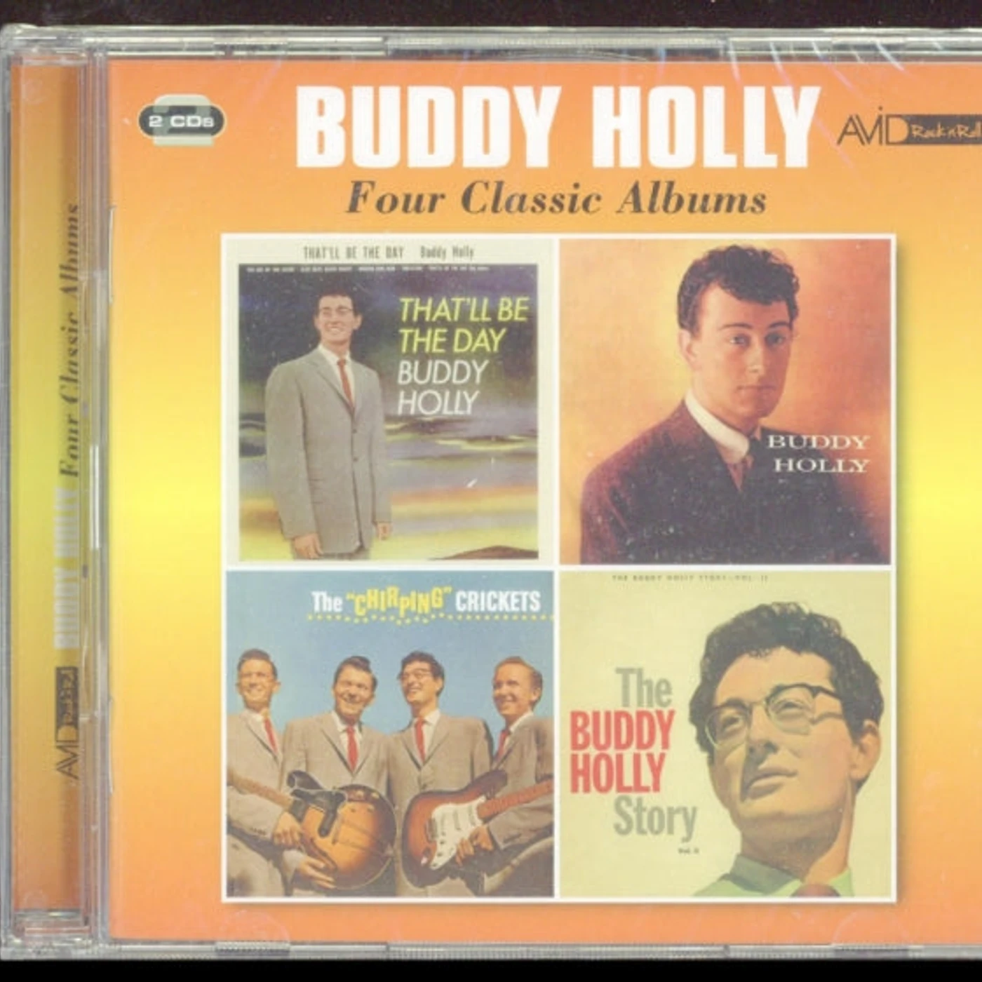 Buddy Holly CD - Four Classic Albums (That'll Be The Day / Buddy Holly / The Chirping Crickets / The Buddy Holly Story Vol 2)