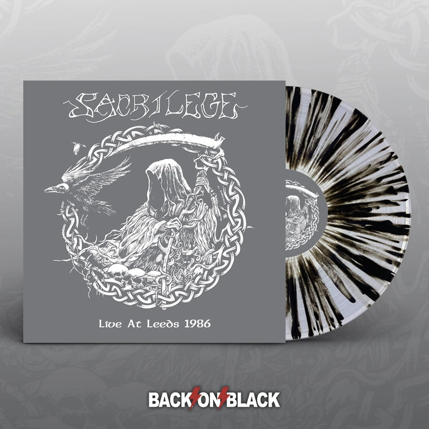 Sacrilege LP - Live Leeds 1986 (Clear/Black Splatter Vinyl)