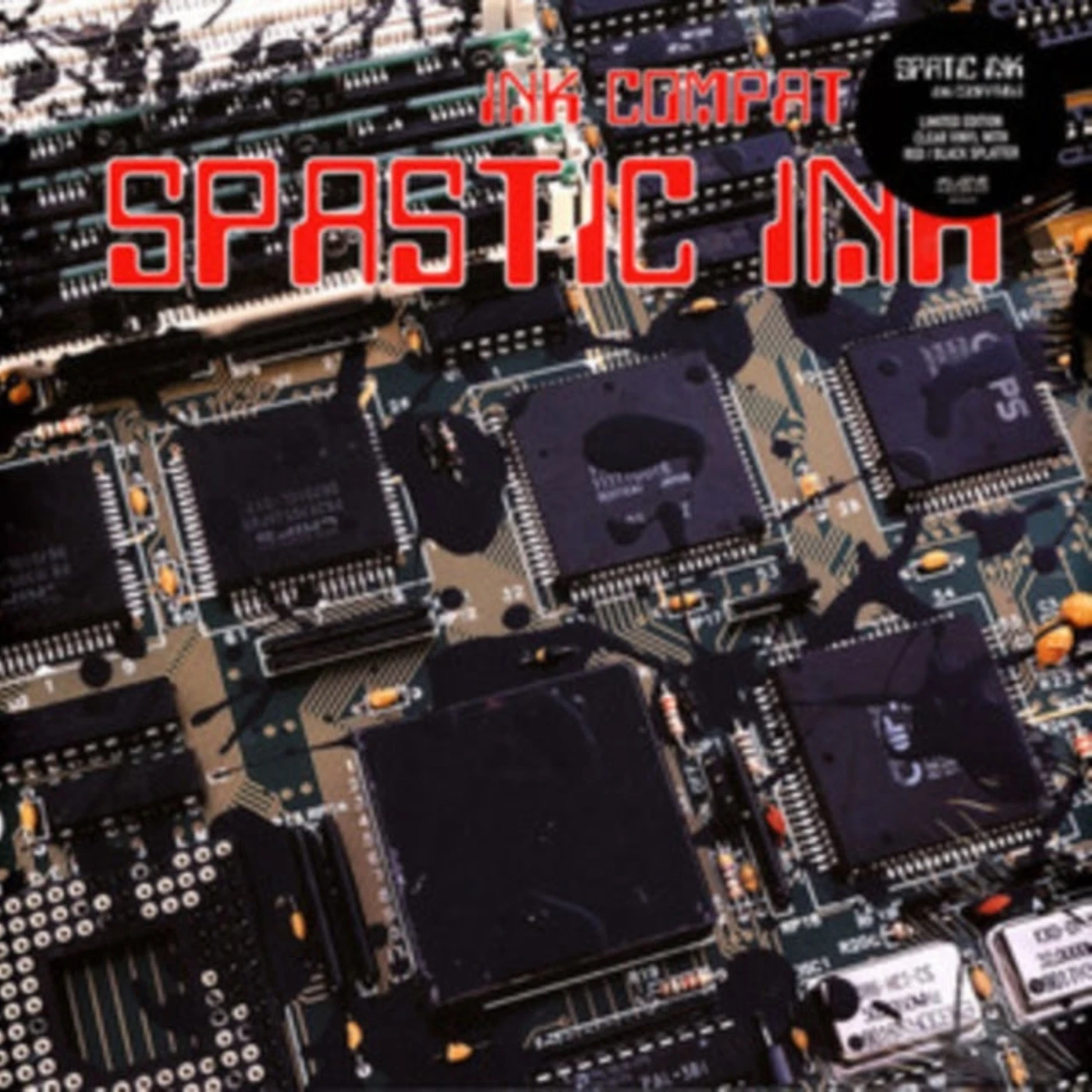 Spastic Ink LP - Ink Compatible (Red/Black Splatter Vinyl)
