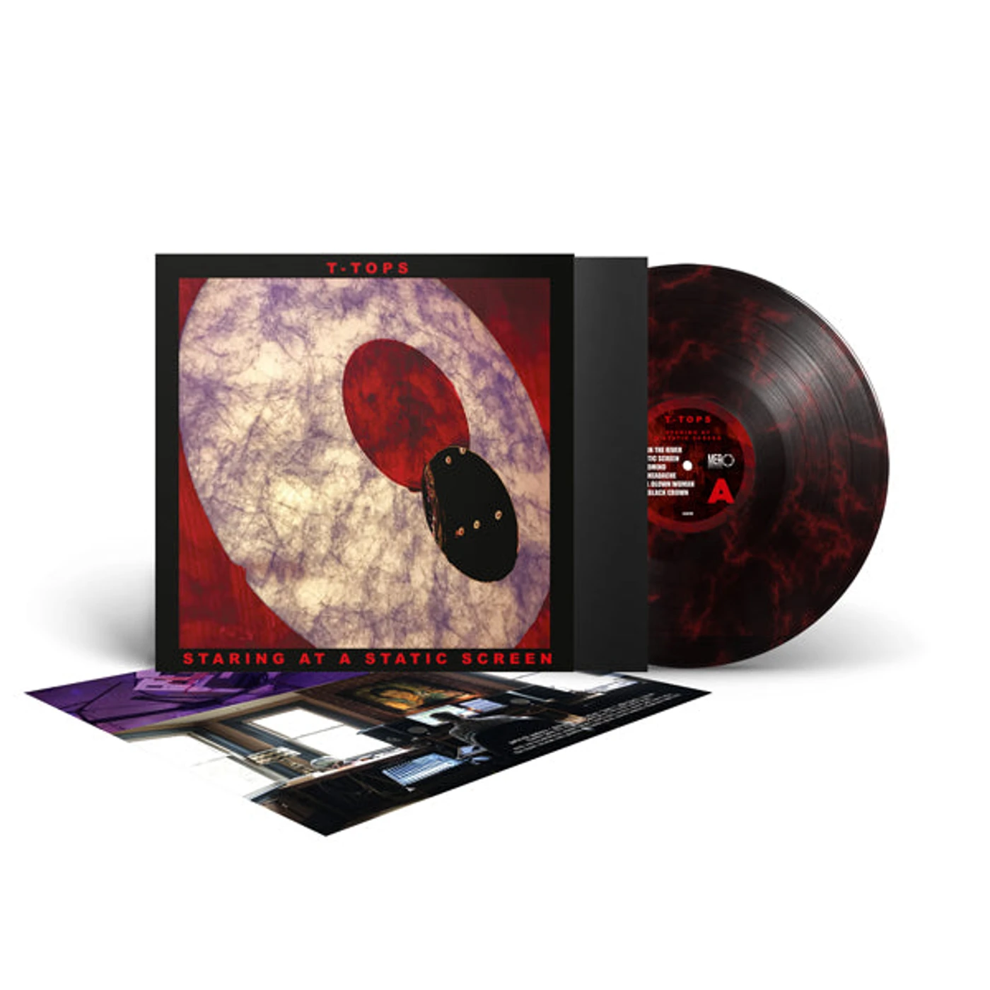 T-Tops LP - Staring At A Static Screen (Red/Blk Marble Vinyl)