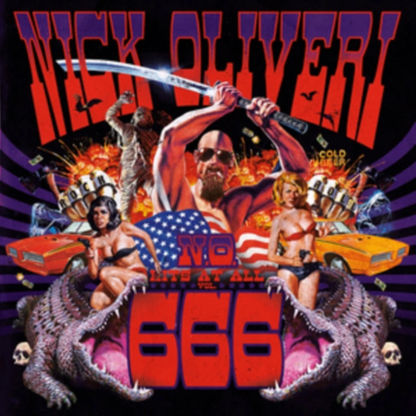 Nick Oliveri LP - N.O. Hits At All - Vol. 666 (Coloured Vinyl)