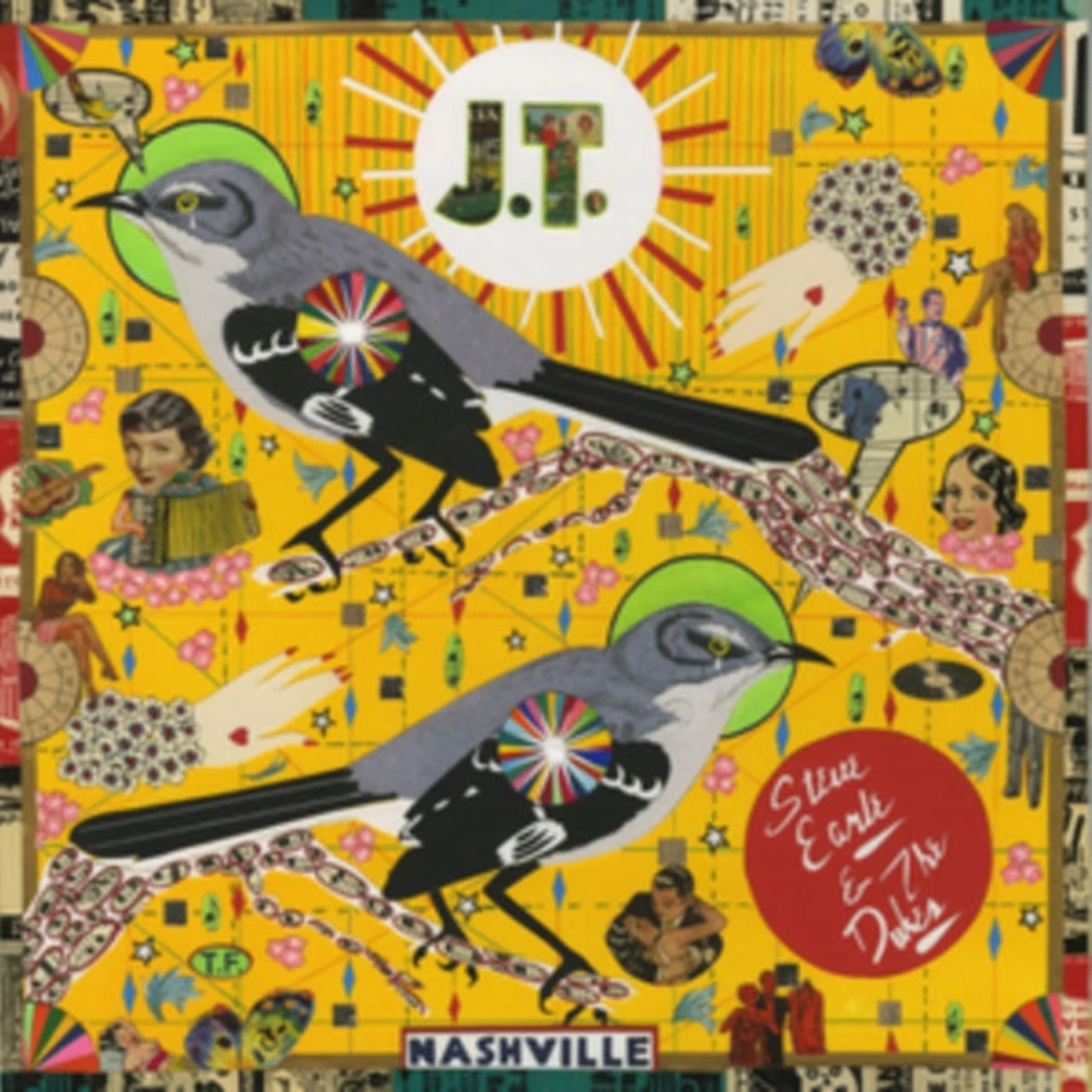 Steve Earle & The Dukes LP Vinyl Record - J.T.