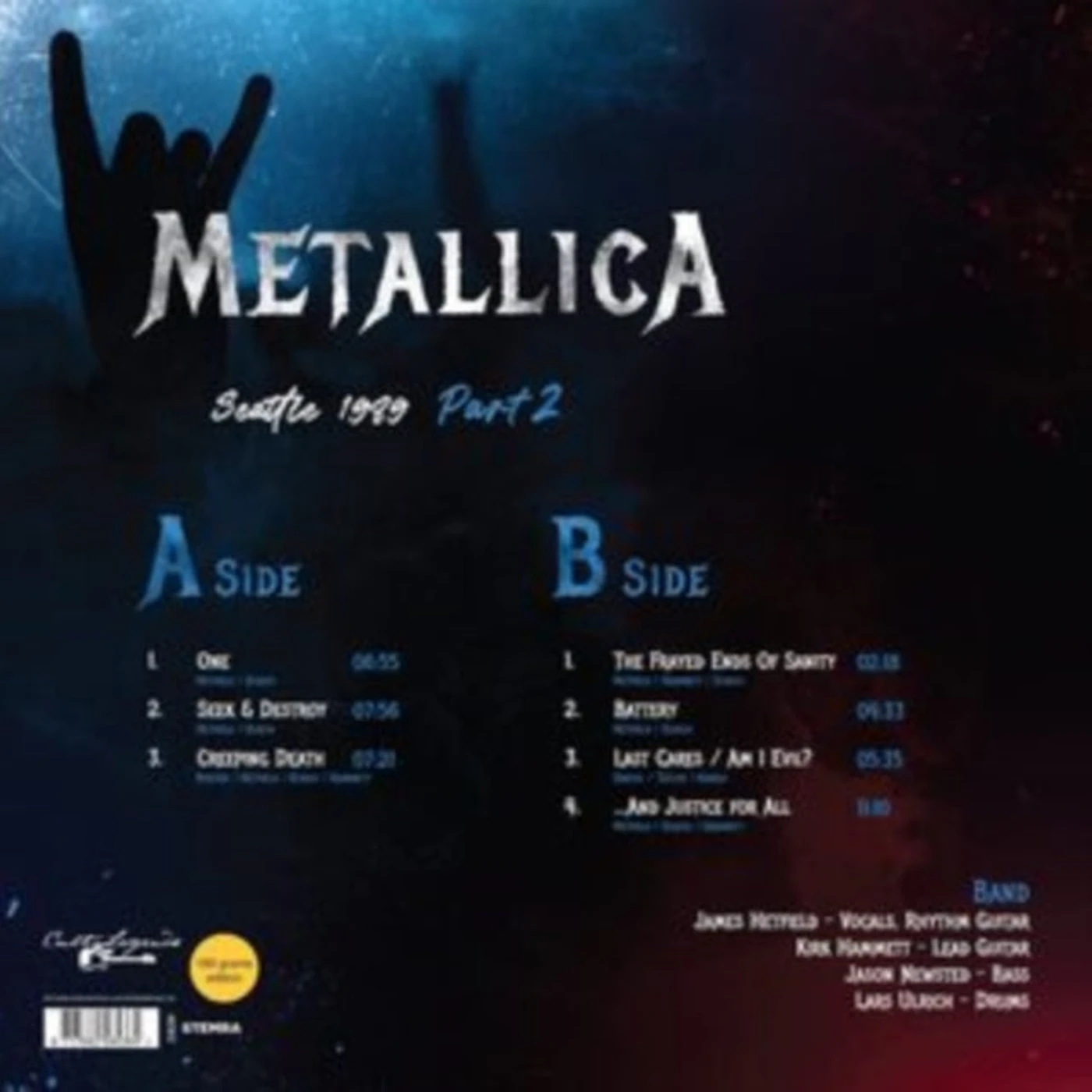 Metallica LP Vinyl Record - Seattle 1989 Part 2