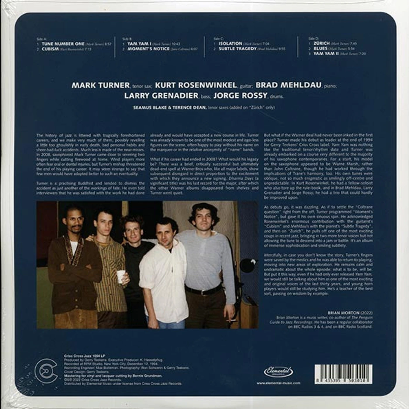Mark Turner Quintet  LP -  Yam Yam (180g) (remastered) (Vinyl)