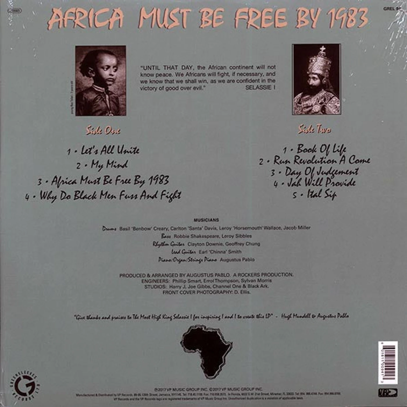 Hugh Mundell  LP -  Africa Must Be Free By 1983 (Vinyl)