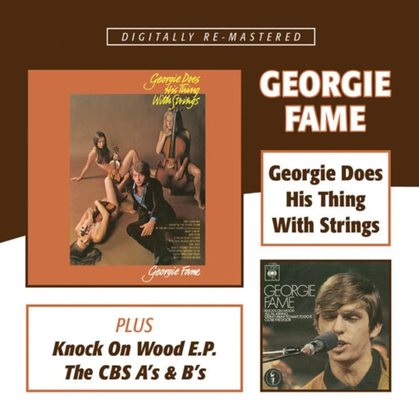Georgie Fame CD - Georgie Does His Thing With Strings / Knock On Wood E.P. / The Cbs A's & B's