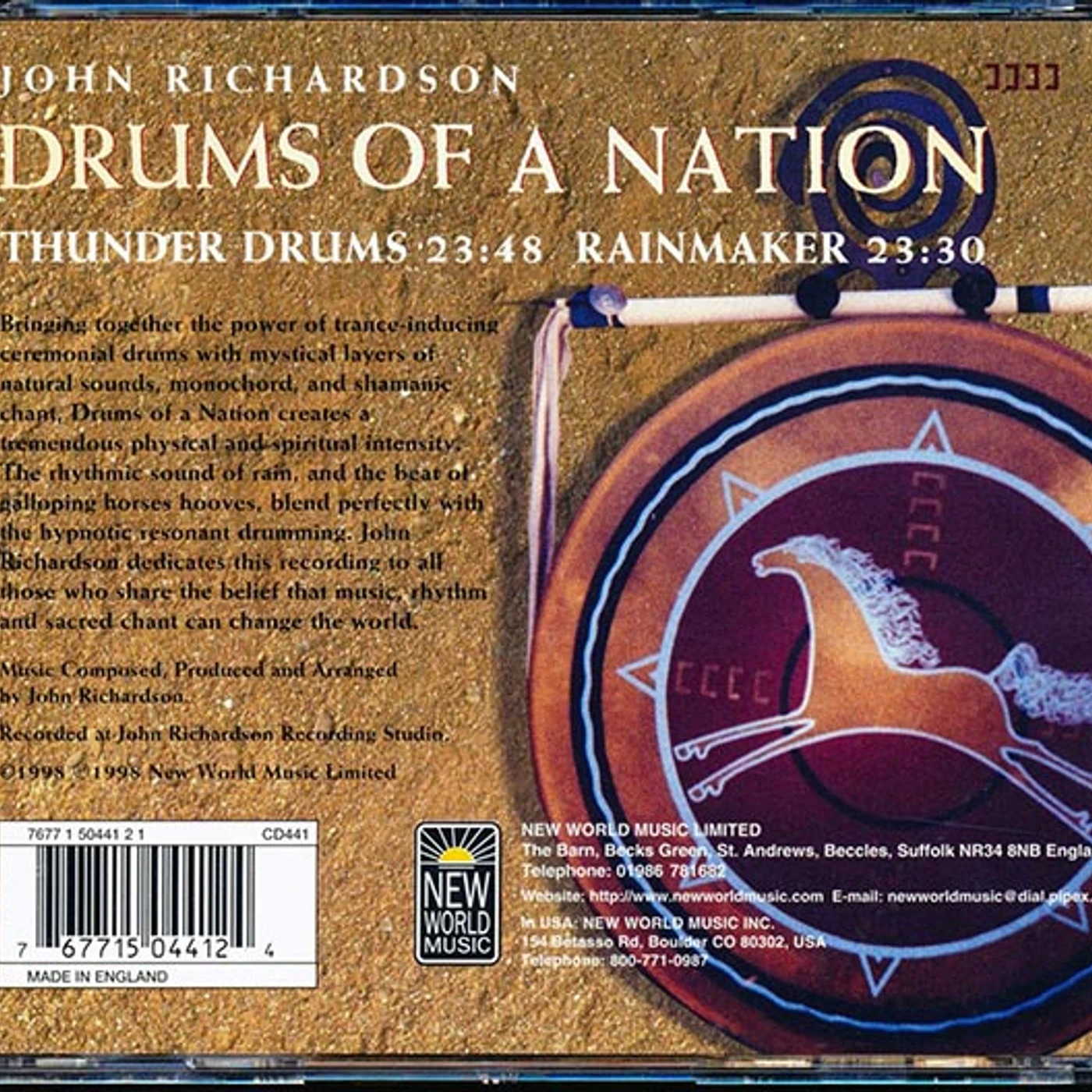 John Richardson  CD -  Drums Of A Nation
