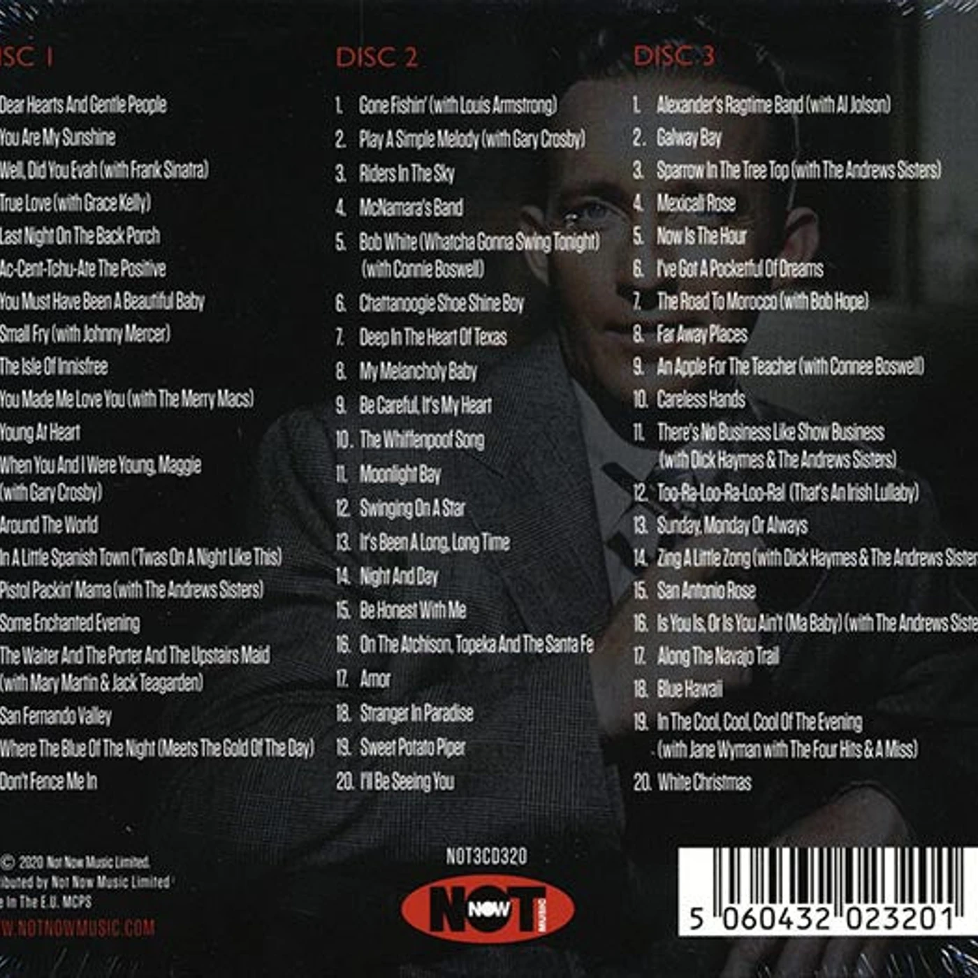 Bing Crosby  CD -  Greatest Hits: 60 Original Recordings (60 tracks) (3xCD) (deluxe 3 fold digipak)