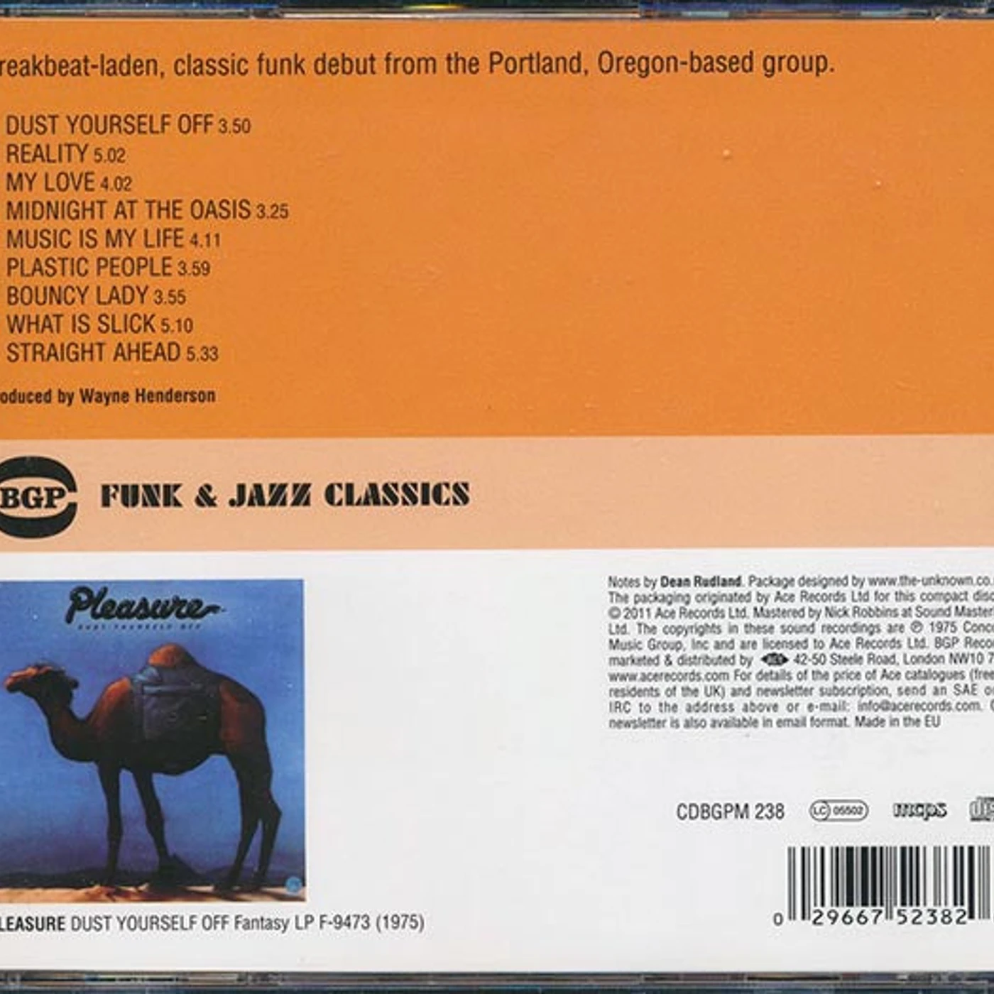 Pleasure CD - Dust Yourself Off