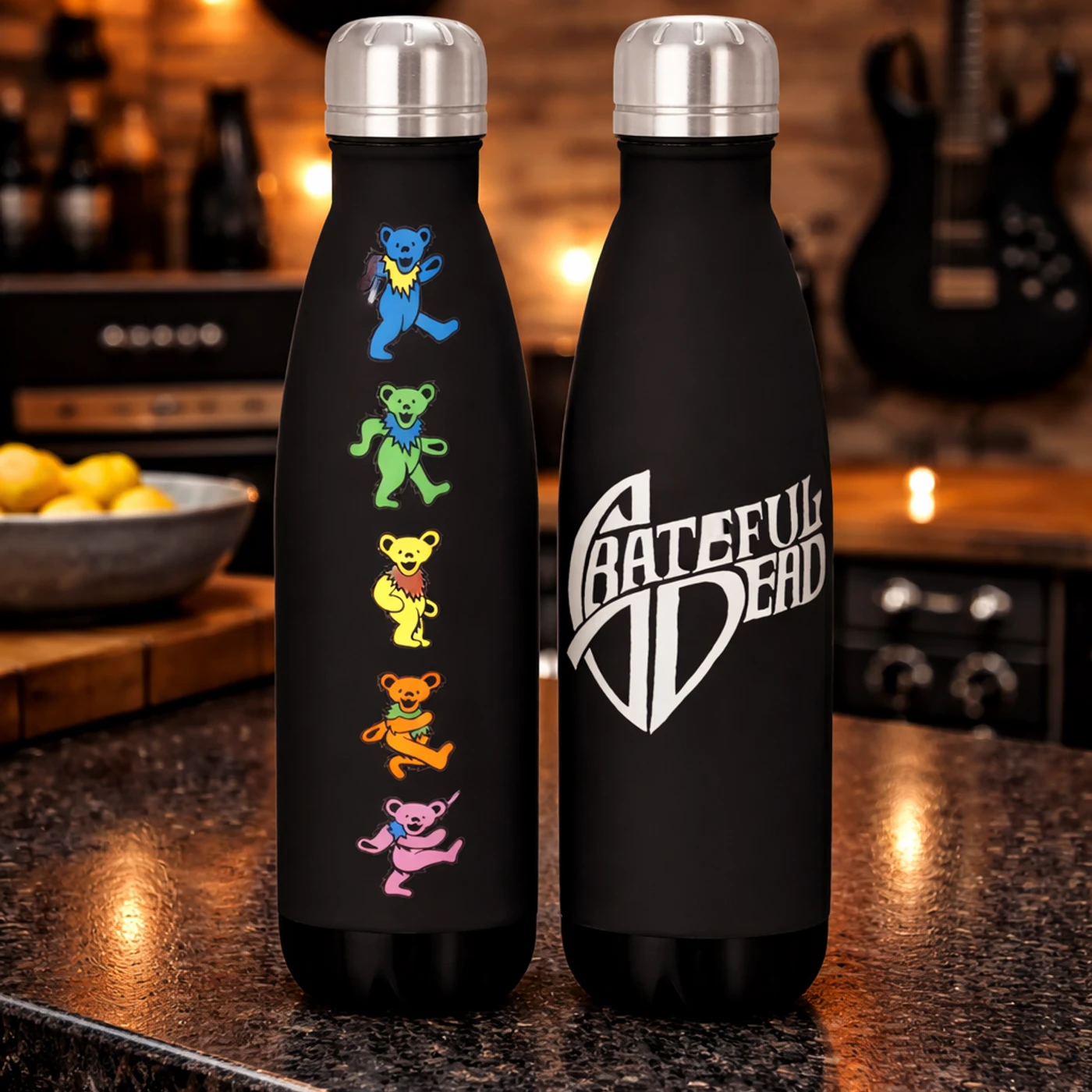 Rocksax Grateful Dead Drink Bottle - Dancing Bears
