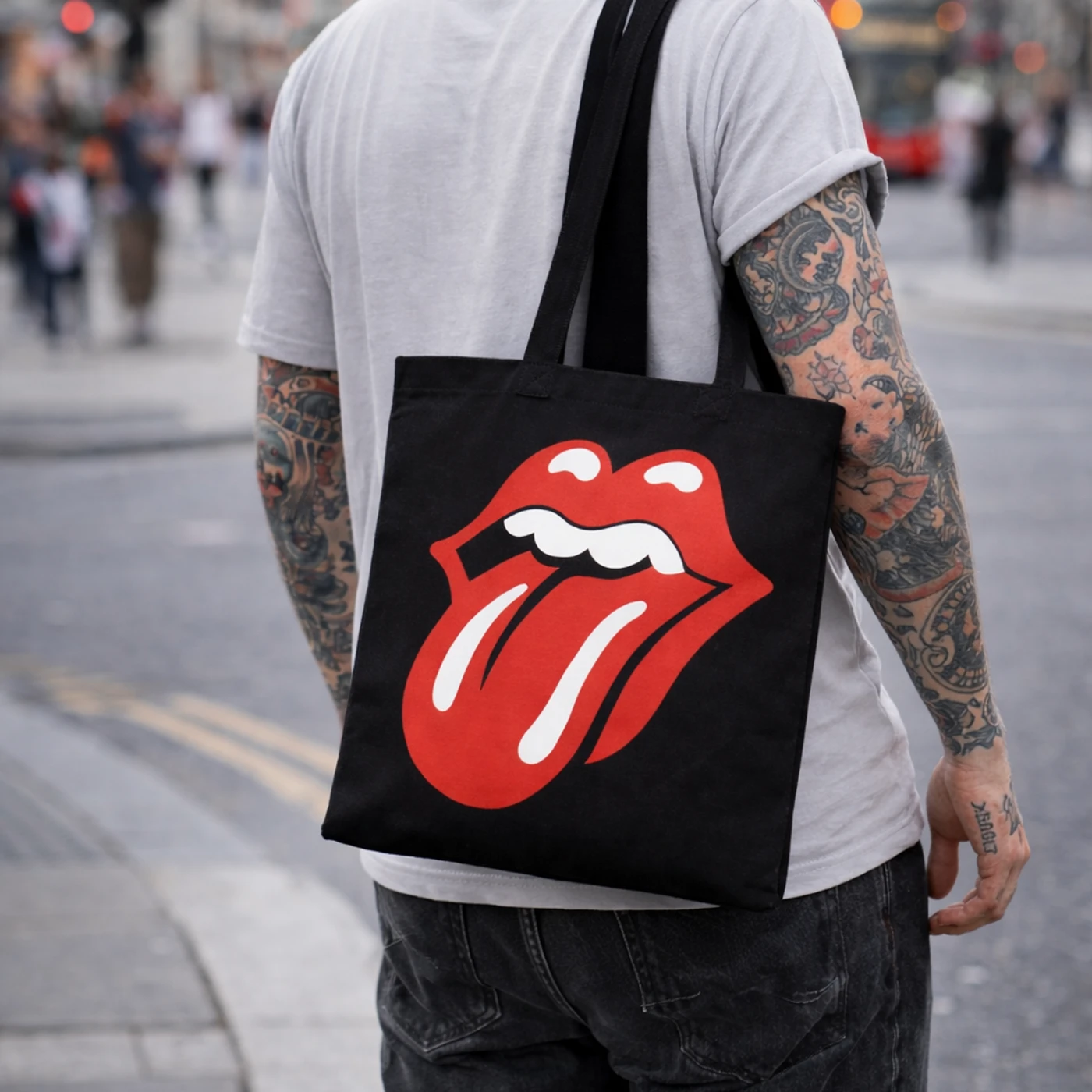 Rocksax The Rolling Stones Tote Bag - Classic Tongue
