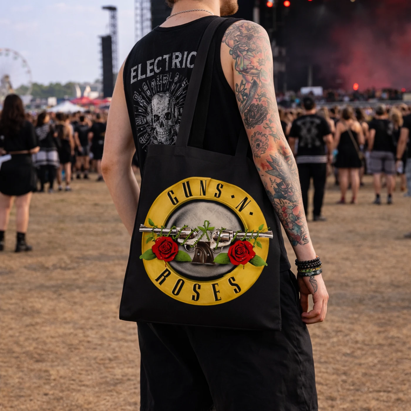 Rocksax Guns N' Roses Tote Bag - Roses Logo