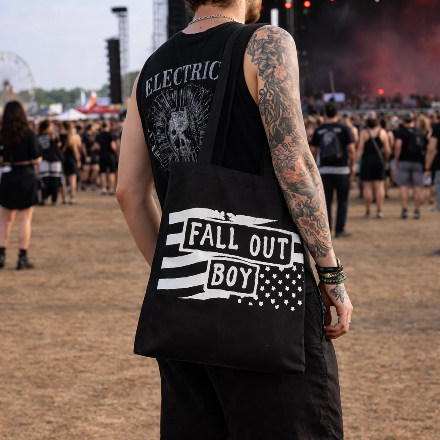 Rocksax Fall Out Boy Tote Bag - Flag