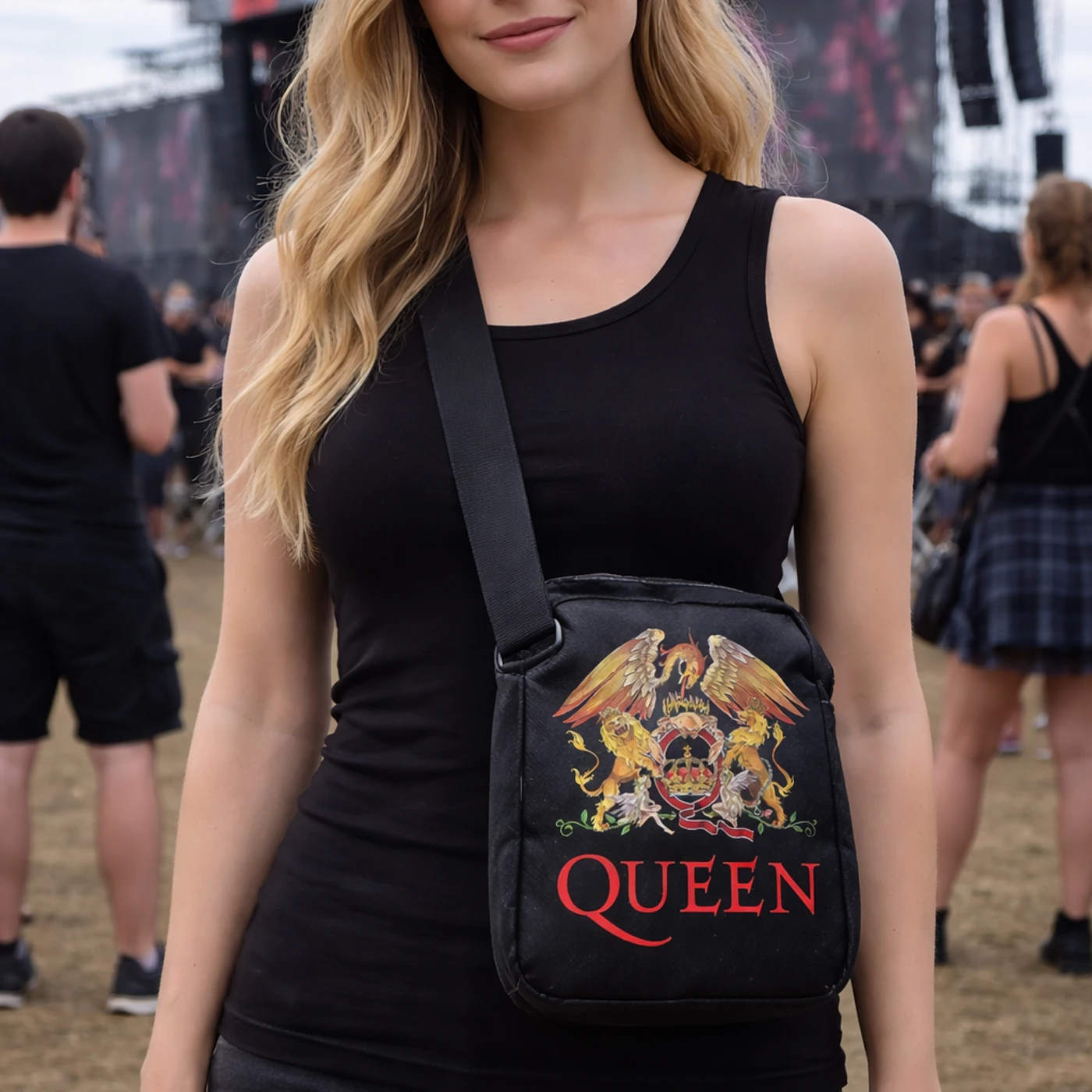 Rocksax Queen Crossbody Bag - Classic Crest