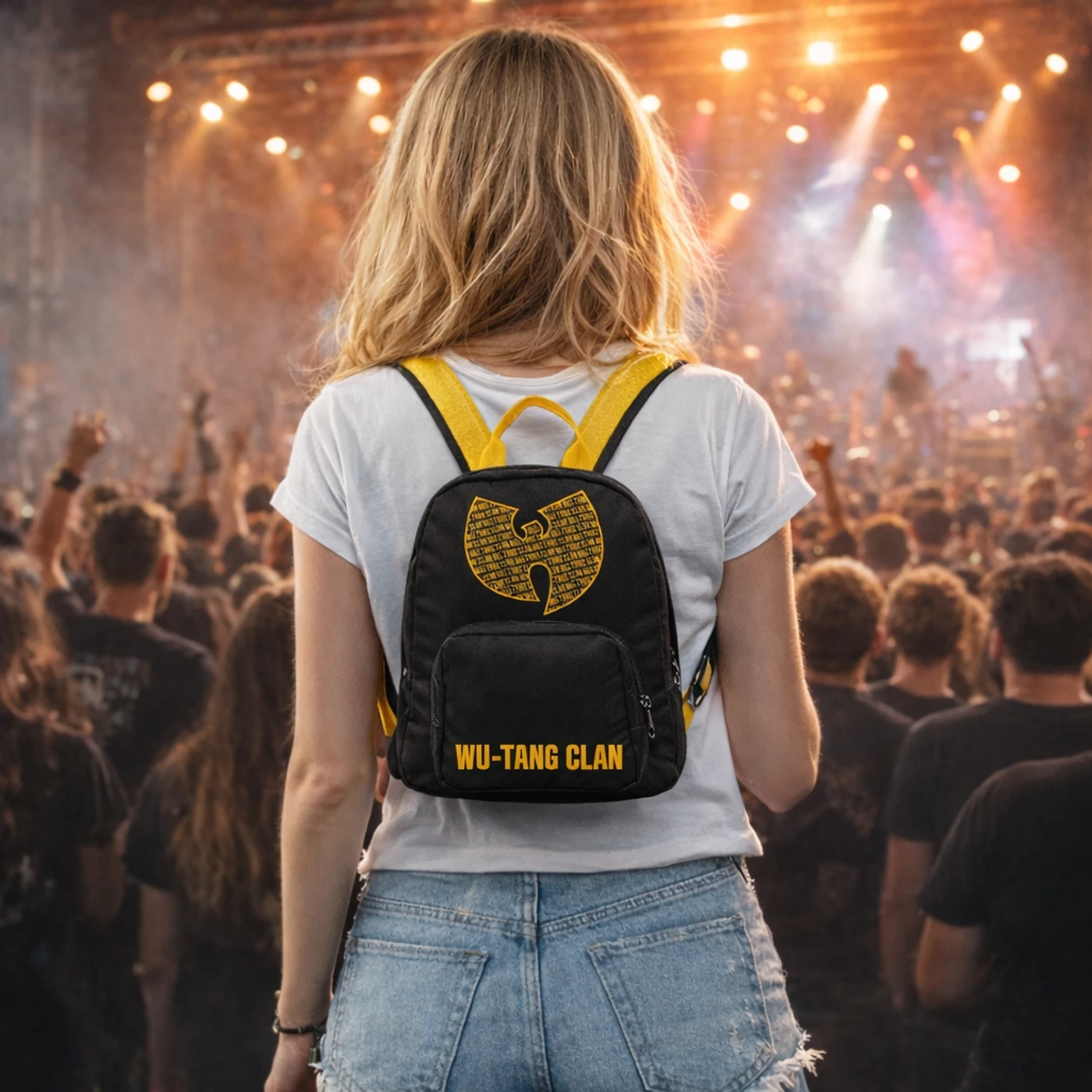 Rocksax Wu-Tang Clan Mini Backpack - Logo Repeat