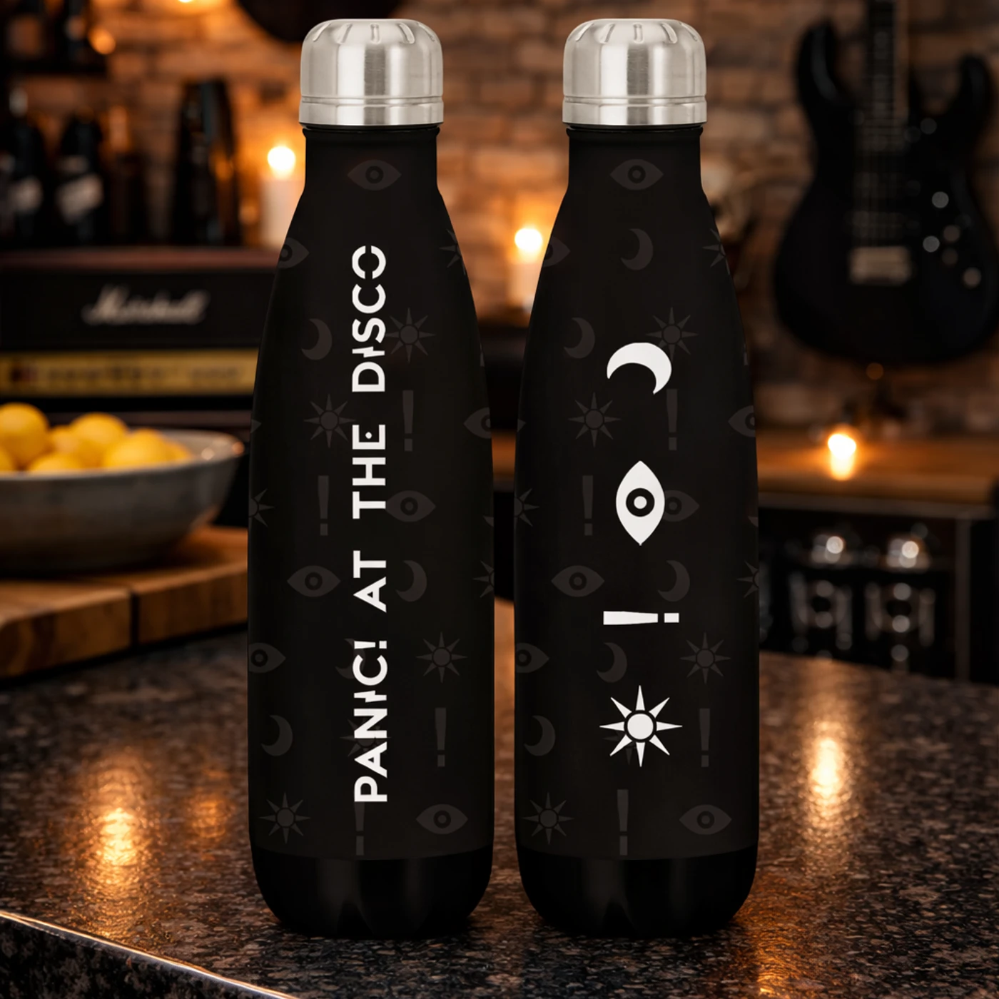 Rocksax Panic! At The Disco Drink Bottle - Icons