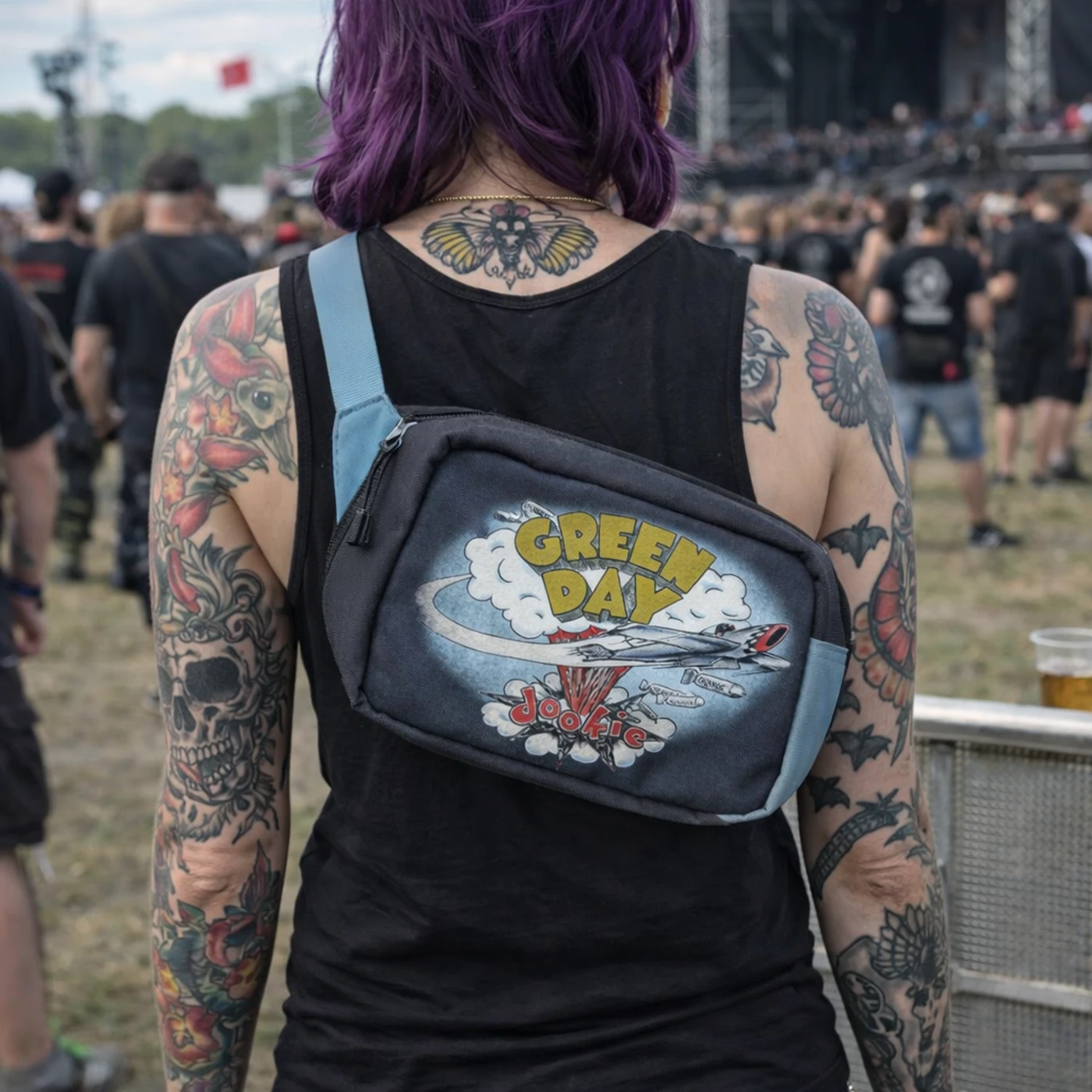 Rocksax Green Day Shoulder Bag - Dookie