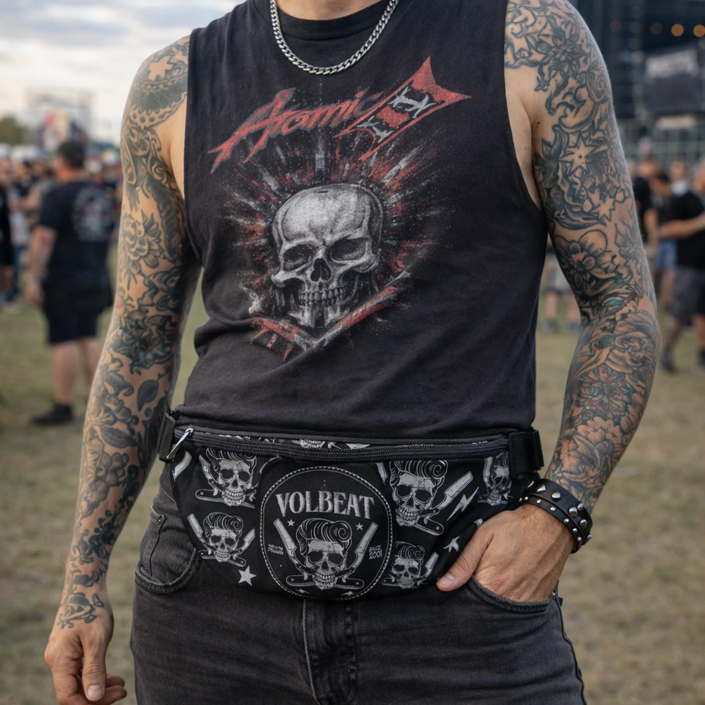 Rocksax Volbeat Bum Bag (Fanny pack) - Barber