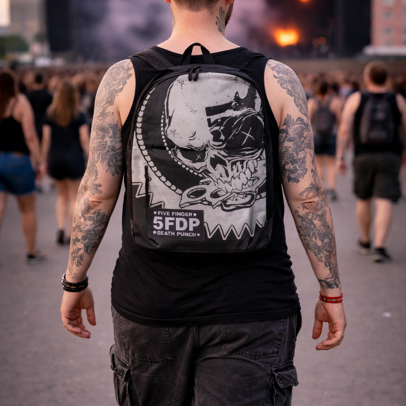 Rocksax Five Finger Death Punch Backpack - Knuckle