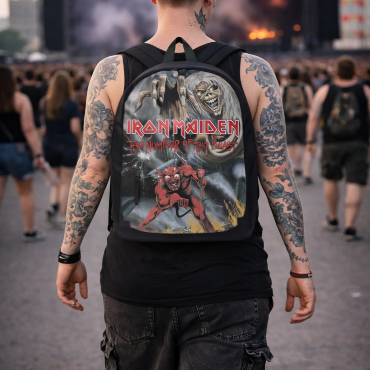 Rocksax Iron Maiden Backpack - Number Of The Beast