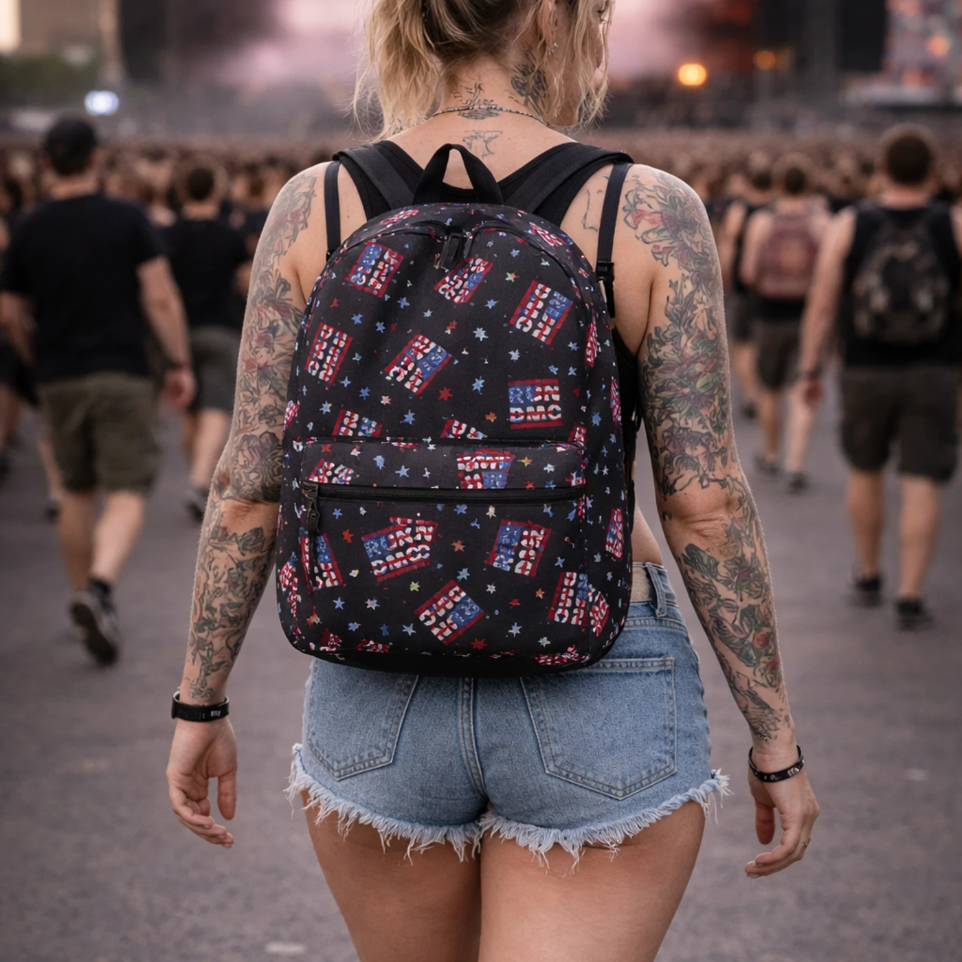Rocksax Run DMC Backpack - USA Logo