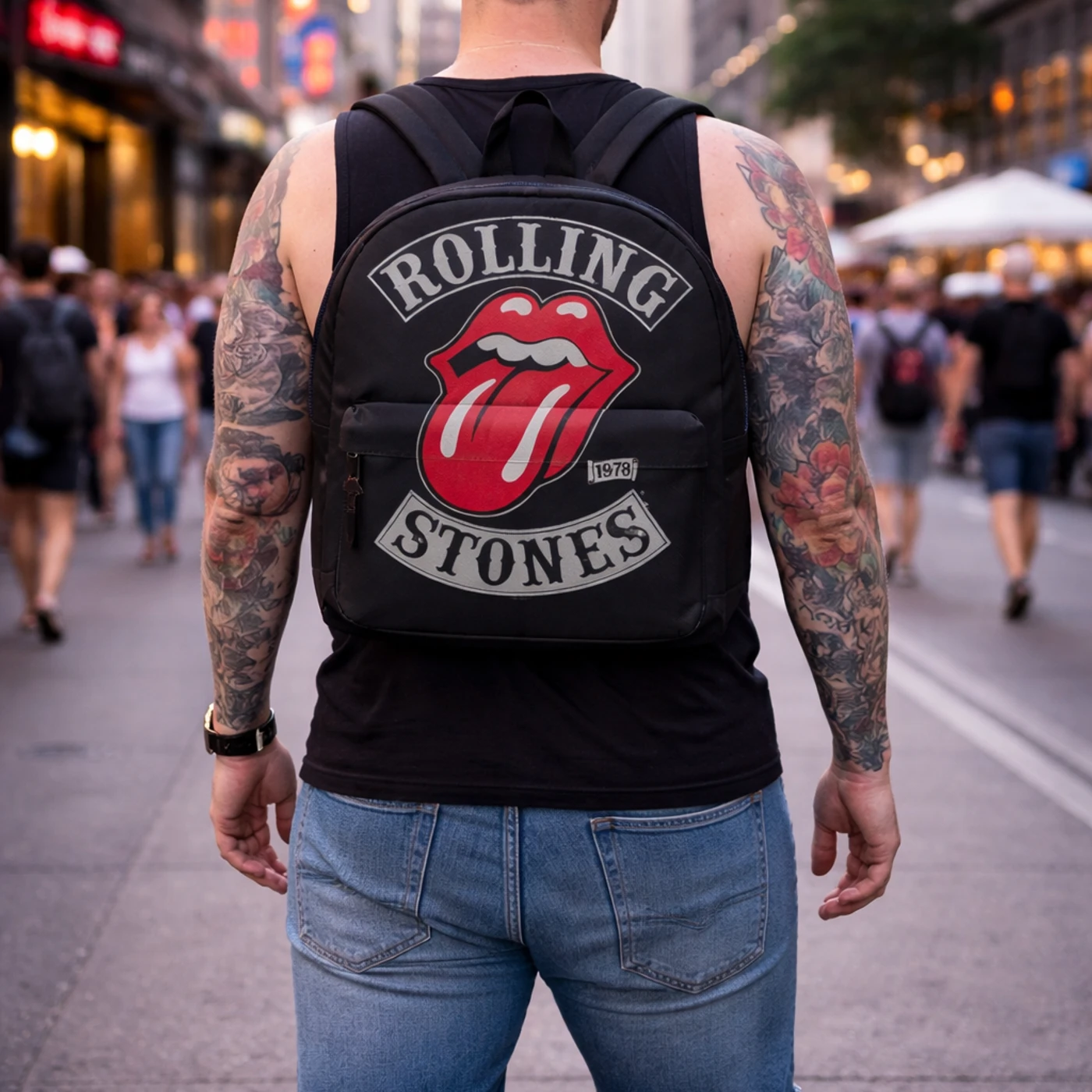 Rocksax The Rolling Stones Backpack - 1978 Tour