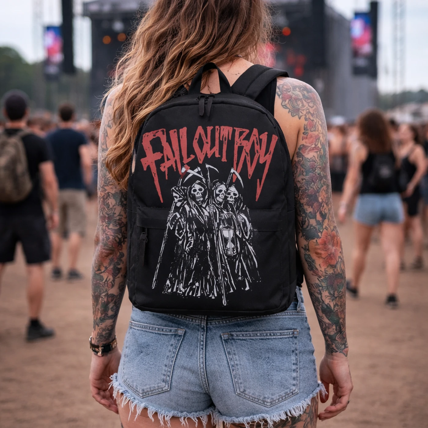 Rocksax Fall Out Boy Backpack - Reaper Gang