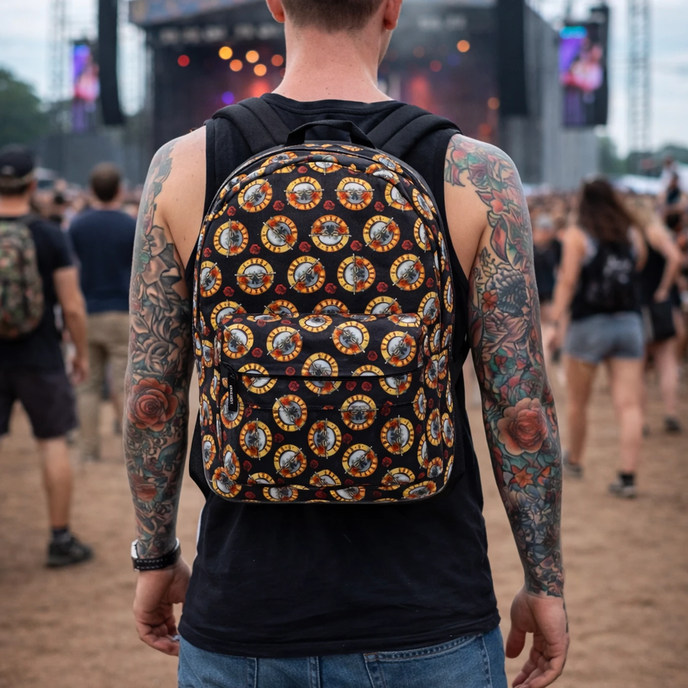 Rocksax Guns N' Roses Backpack - Roses All Over