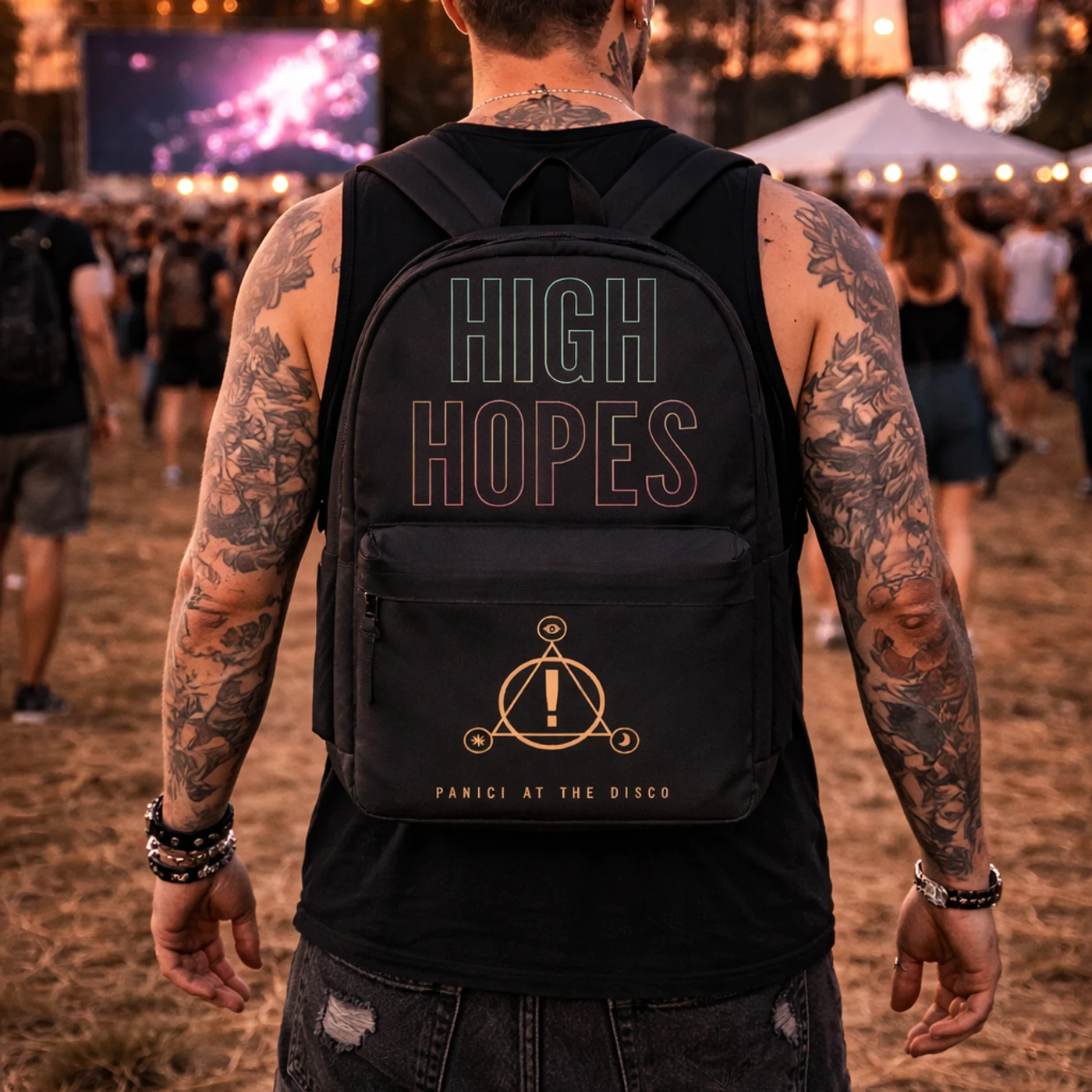 Rocksax Panic! At The Disco Backpack - High Hope