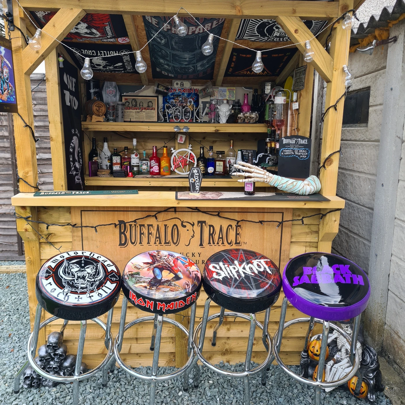 Rocksax David Bowie Bar Stool - Aladdin Sane